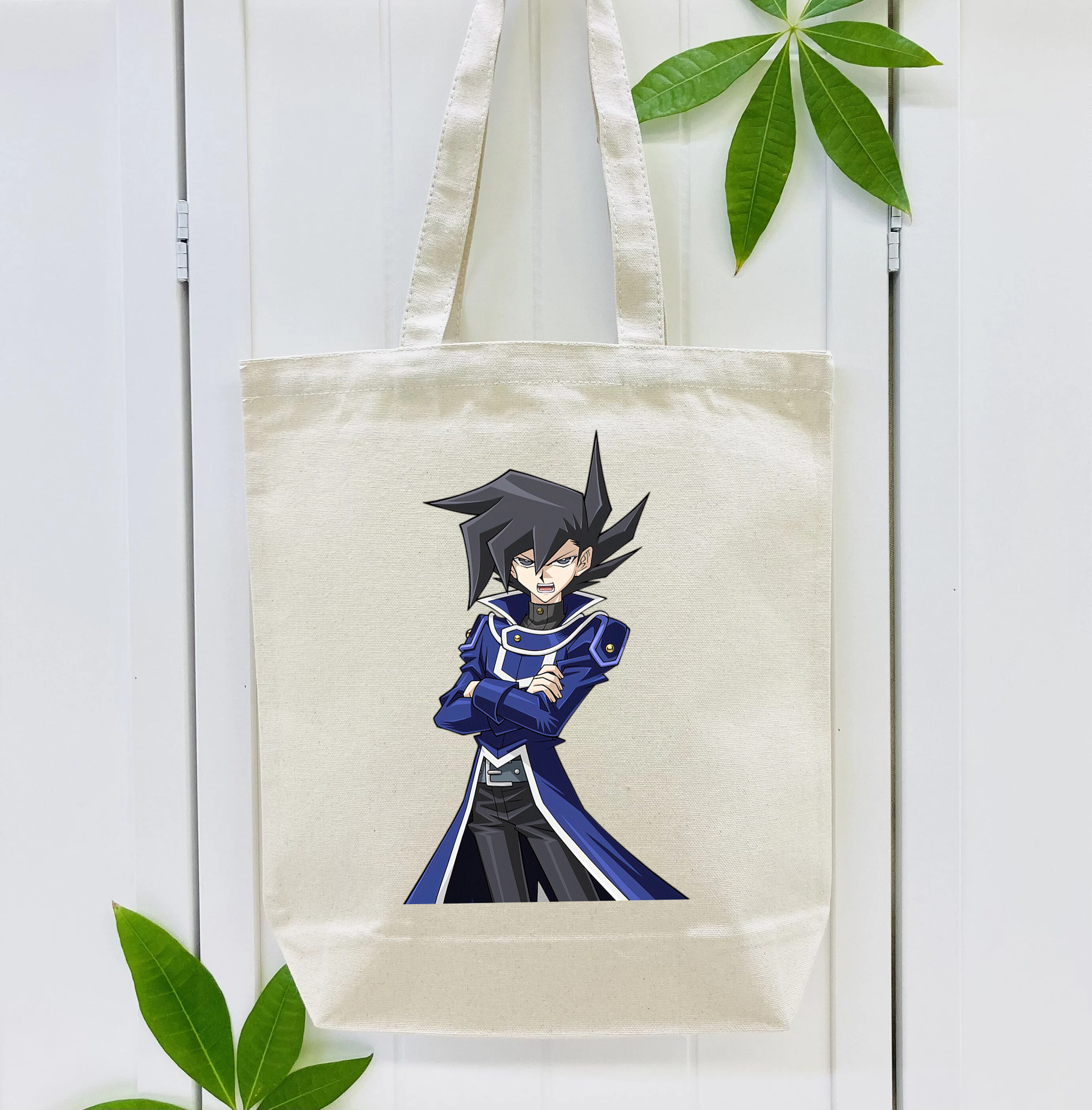 遊☆戯☆王 Yu-Gi-Oh! 縦型キャンバス生地手提げバッグ　トートバッグ
