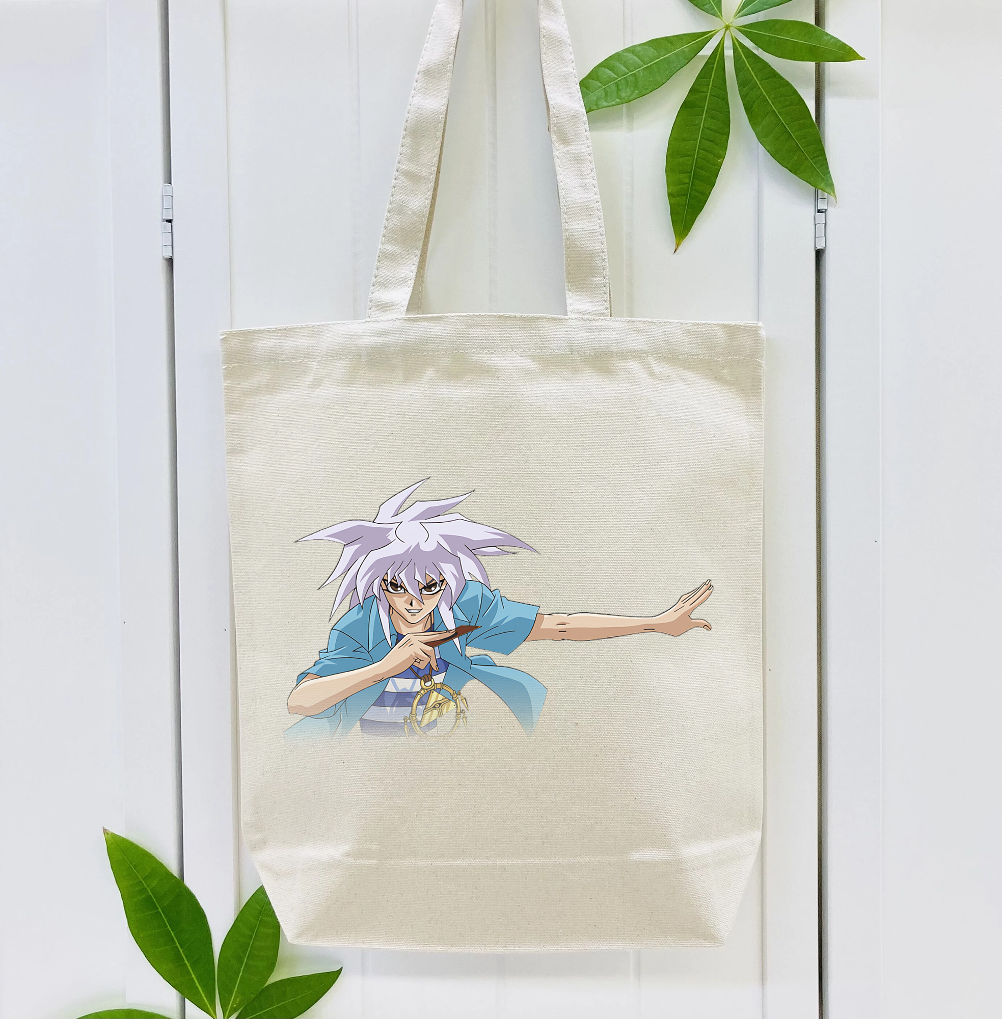 遊☆戯☆王 Yu-Gi-Oh! 縦型キャンバス生地手提げバッグ　トートバッグ