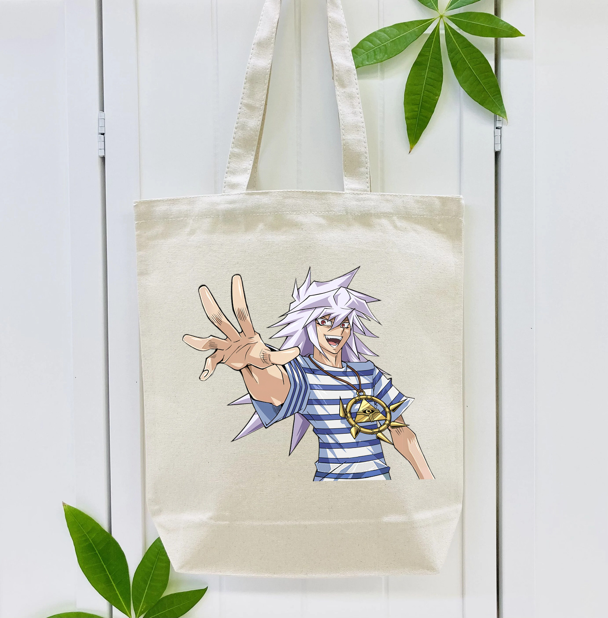 遊☆戯☆王 Yu-Gi-Oh! 縦型キャンバス生地手提げバッグ　トートバッグ