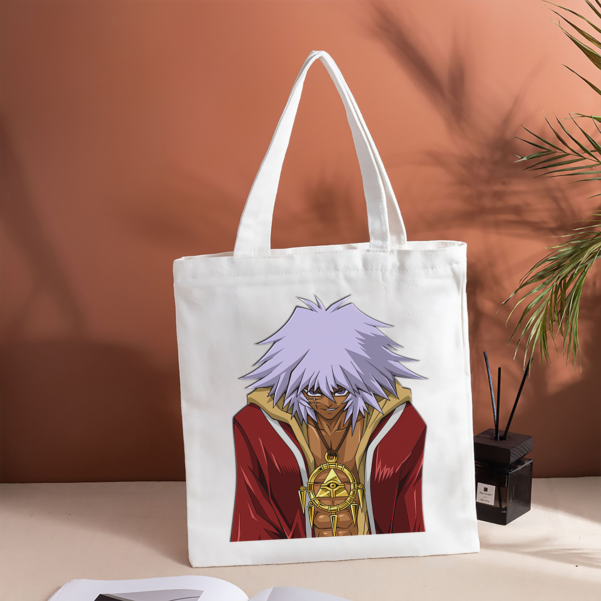 遊☆戯☆王 Yu-Gi-Oh! 縦型キャンバス生地手提げバッグ　トートバッグ