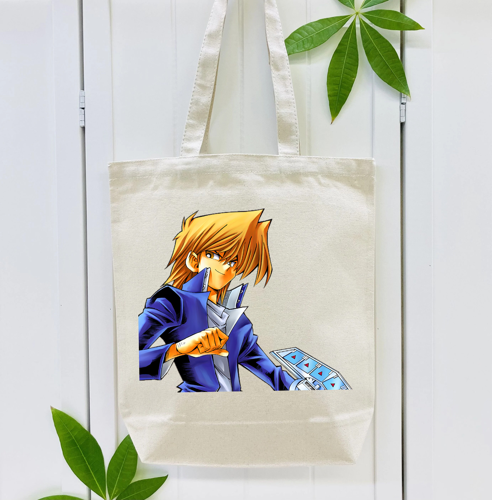 遊☆戯☆王 Yu-Gi-Oh! 縦型キャンバス生地手提げバッグ　トートバッグ