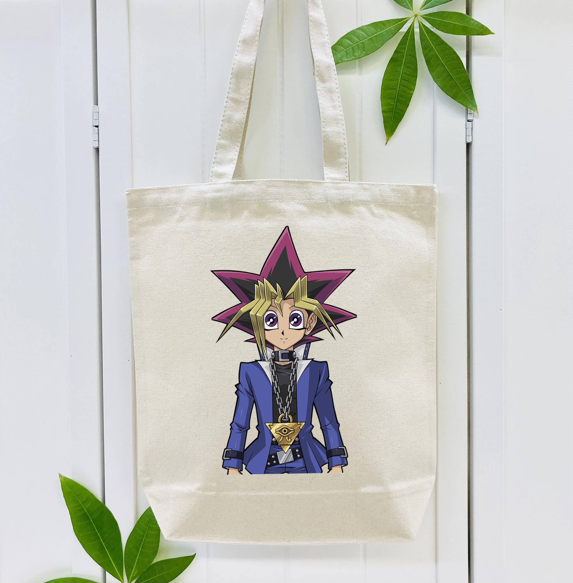 遊☆戯☆王 Yu-Gi-Oh! 縦型キャンバス生地手提げバッグ　トートバッグ
