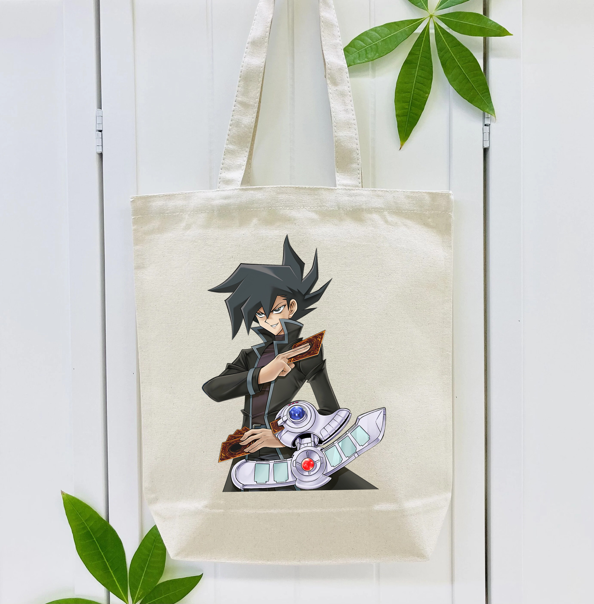 遊☆戯☆王 Yu-Gi-Oh! 縦型キャンバス生地手提げバッグ　トートバッグ