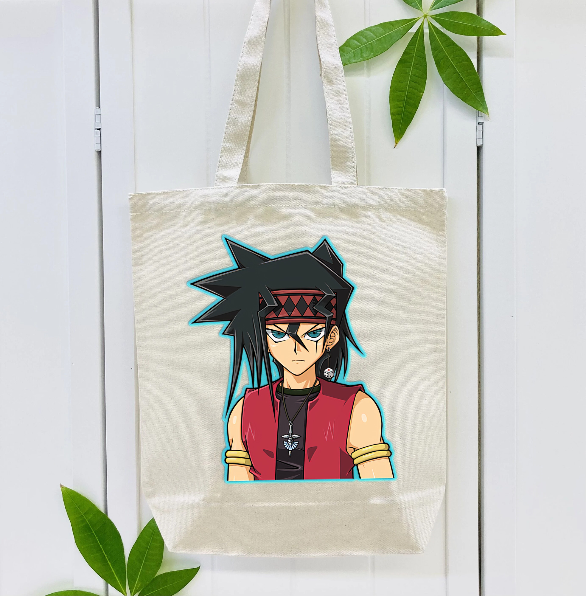 遊☆戯☆王 Yu-Gi-Oh! 縦型キャンバス生地手提げバッグ　トートバッグ