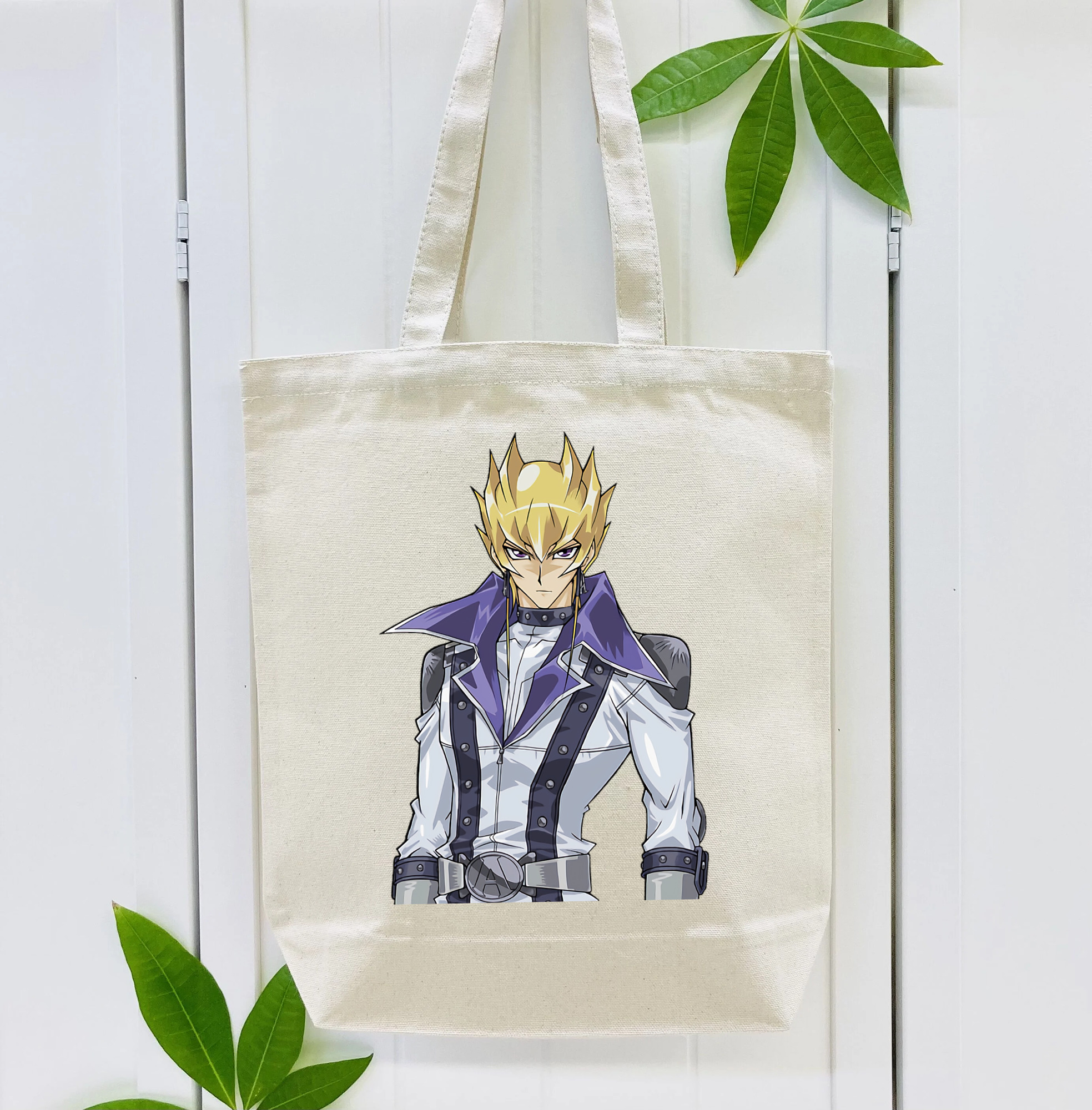 遊☆戯☆王 Yu-Gi-Oh! 縦型キャンバス生地手提げバッグ　トートバッグ