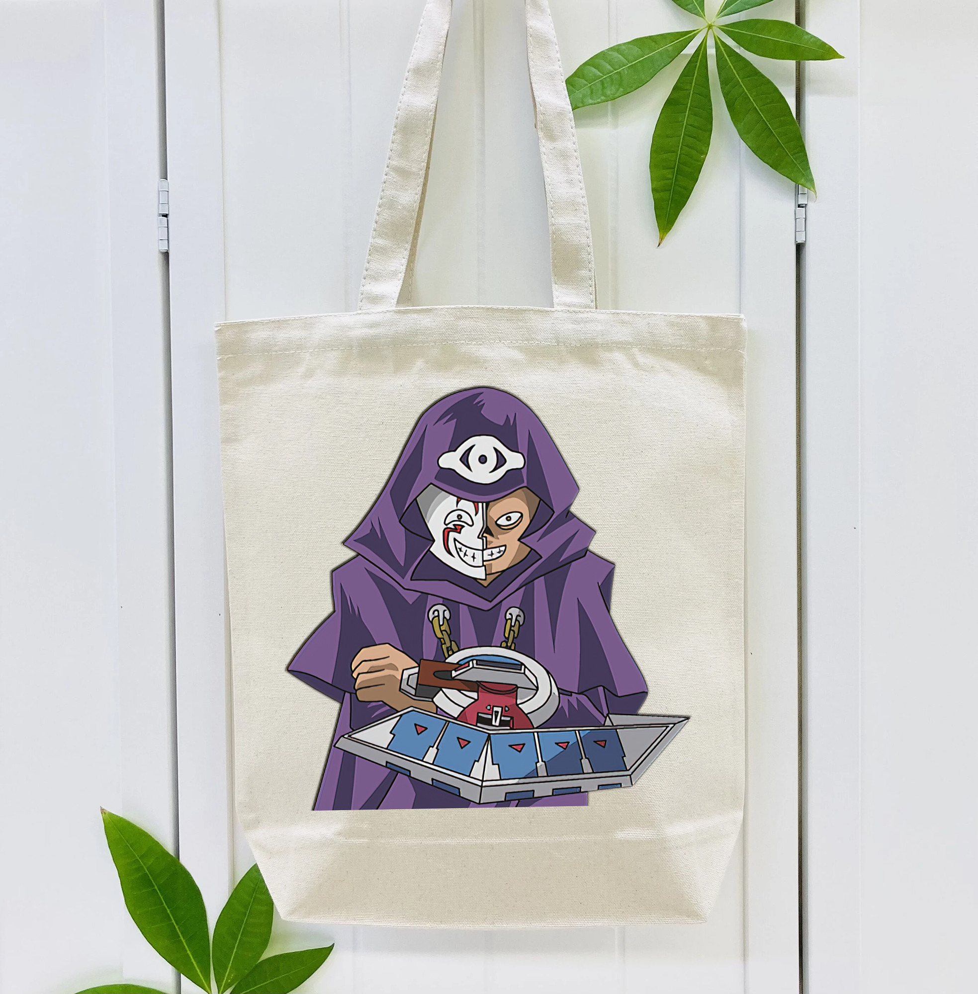 遊☆戯☆王 Yu-Gi-Oh! 縦型キャンバス生地手提げバッグ　トートバッグ