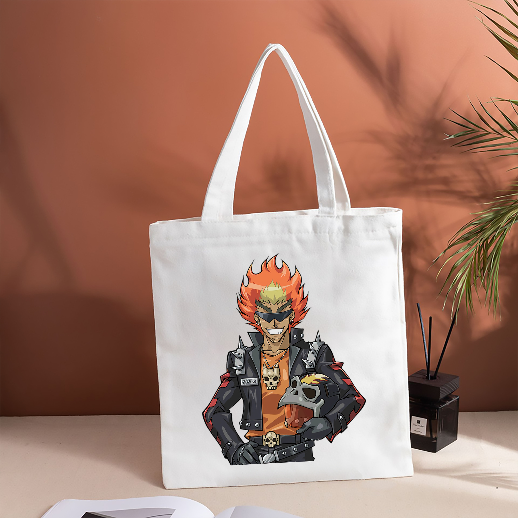 遊☆戯☆王 Yu-Gi-Oh! 縦型キャンバス生地手提げバッグ　トートバッグ