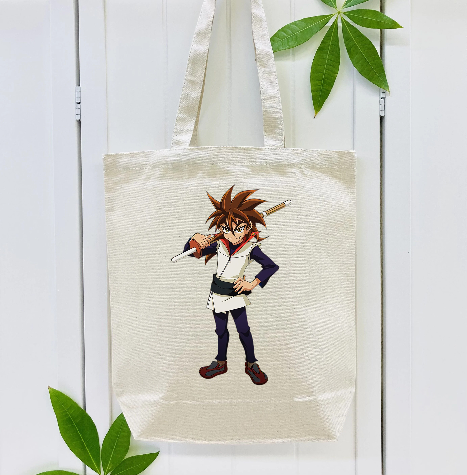 遊☆戯☆王 Yu-Gi-Oh! 縦型キャンバス生地手提げバッグ　トートバッグ