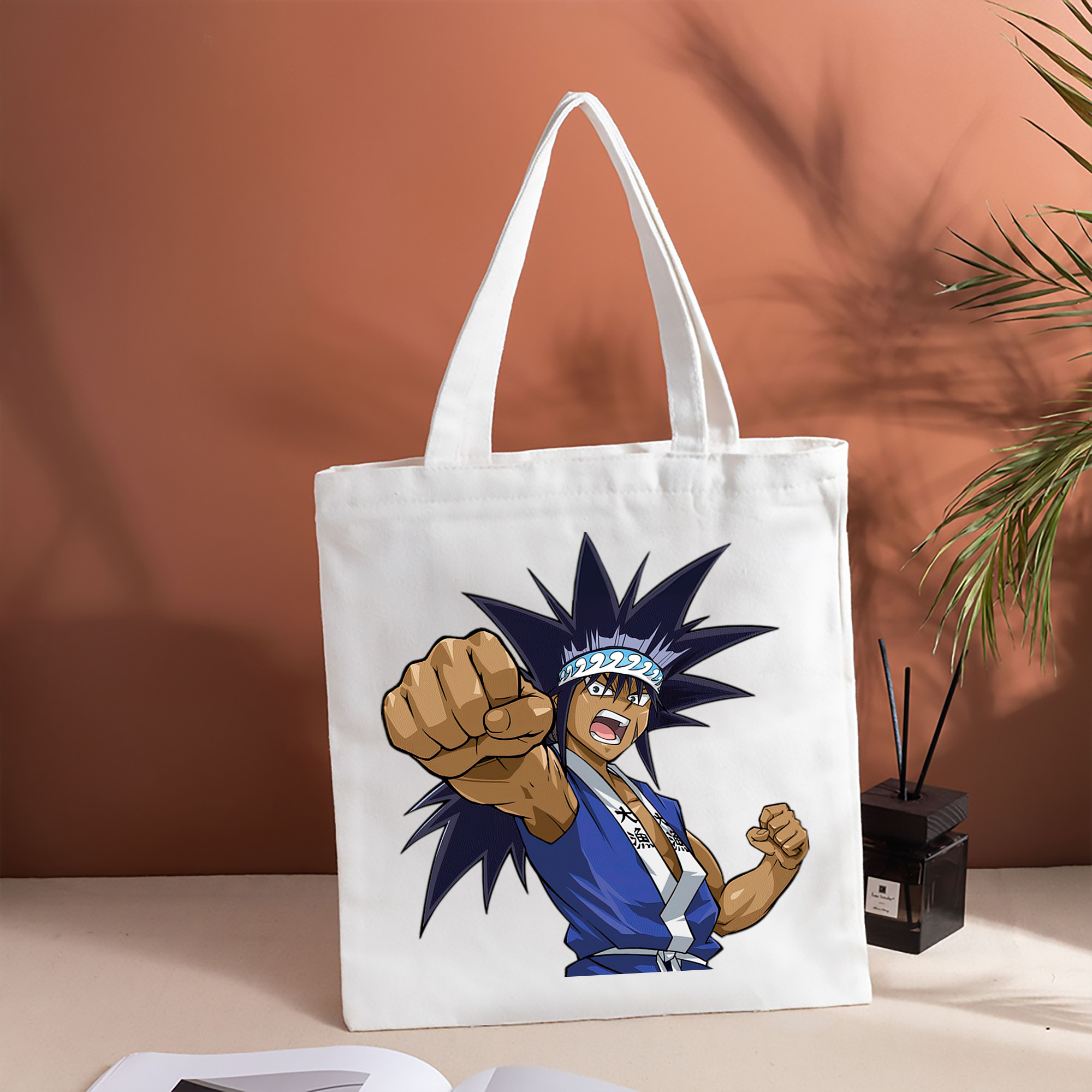 遊☆戯☆王 Yu-Gi-Oh! 縦型キャンバス生地手提げバッグ　トートバッグ