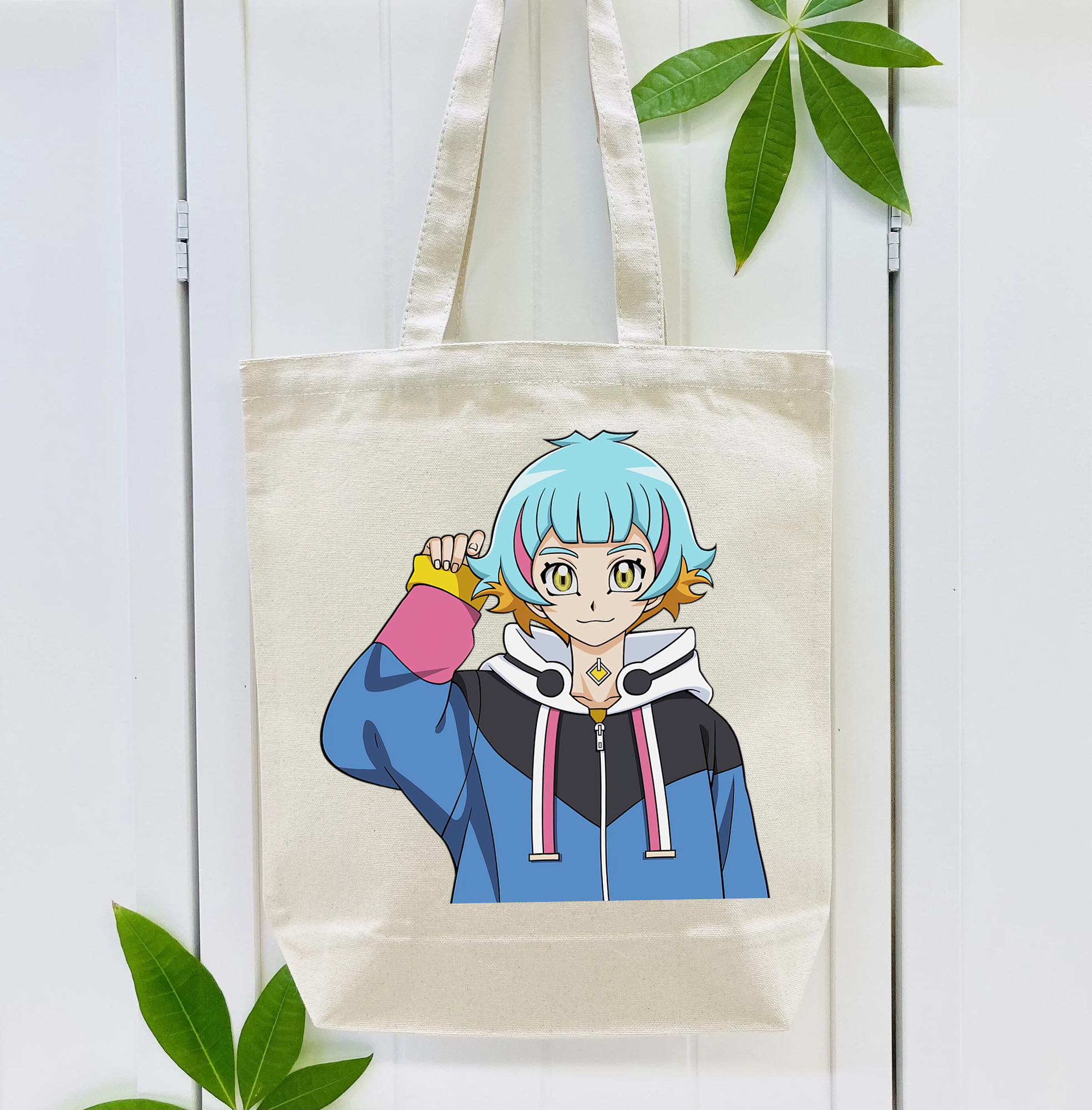 遊☆戯☆王 Yu-Gi-Oh! 縦型キャンバス生地手提げバッグ　トートバッグ