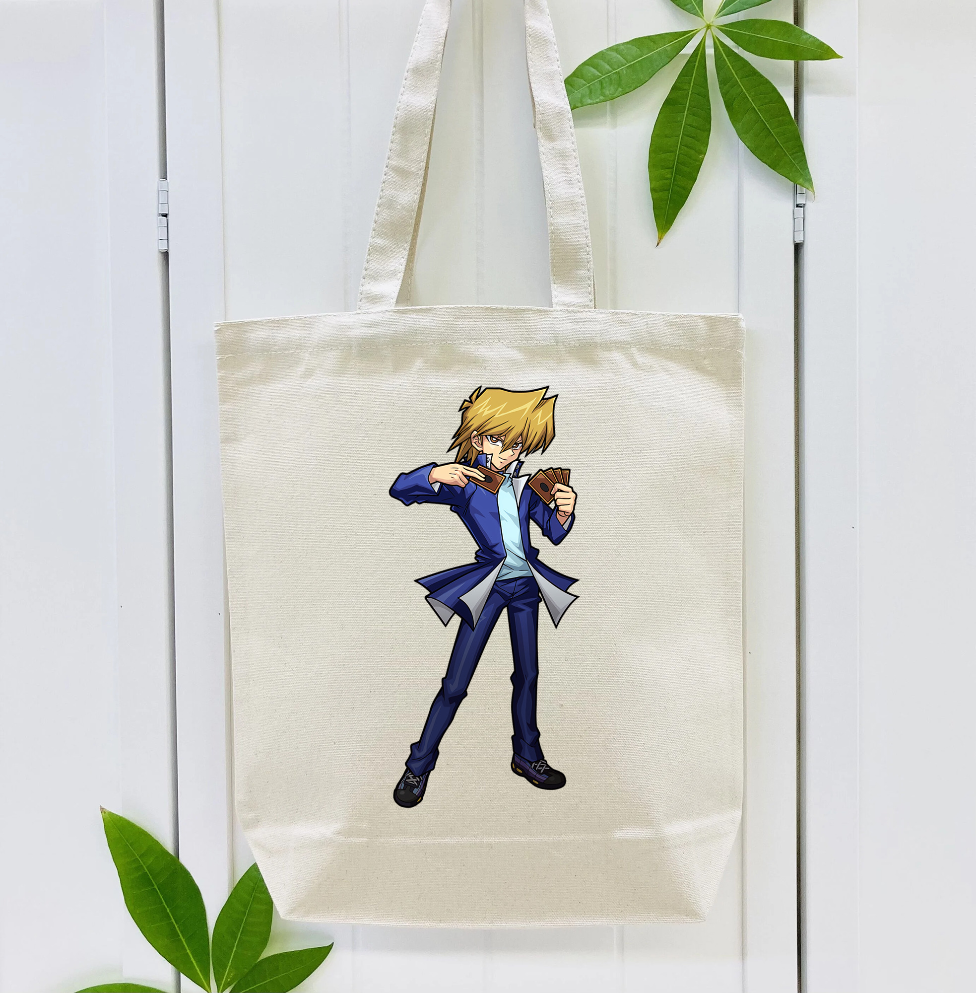 遊☆戯☆王 Yu-Gi-Oh! 縦型キャンバス生地手提げバッグ　トートバッグ