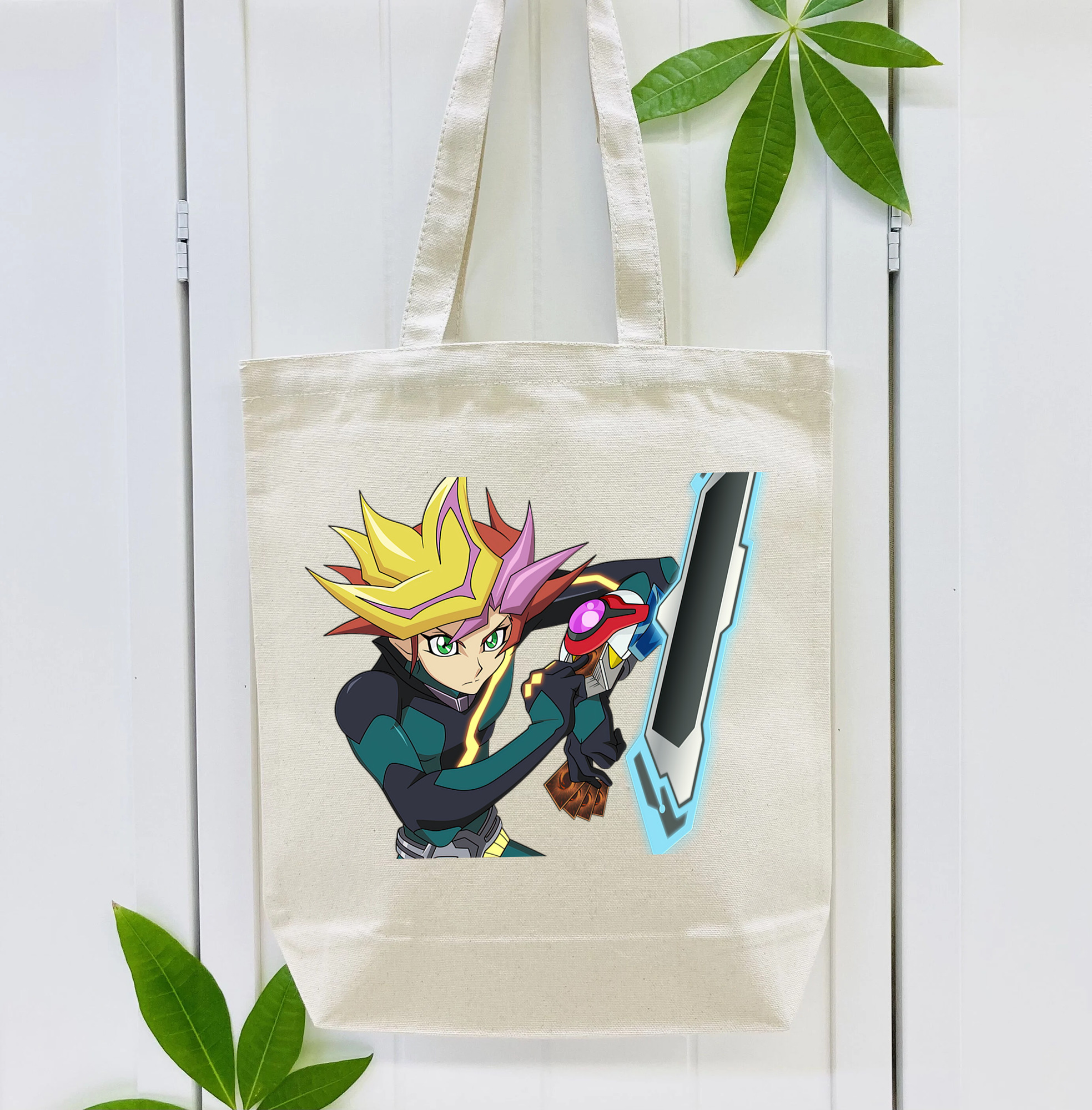 遊☆戯☆王 Yu-Gi-Oh! 縦型キャンバス生地手提げバッグ　トートバッグ