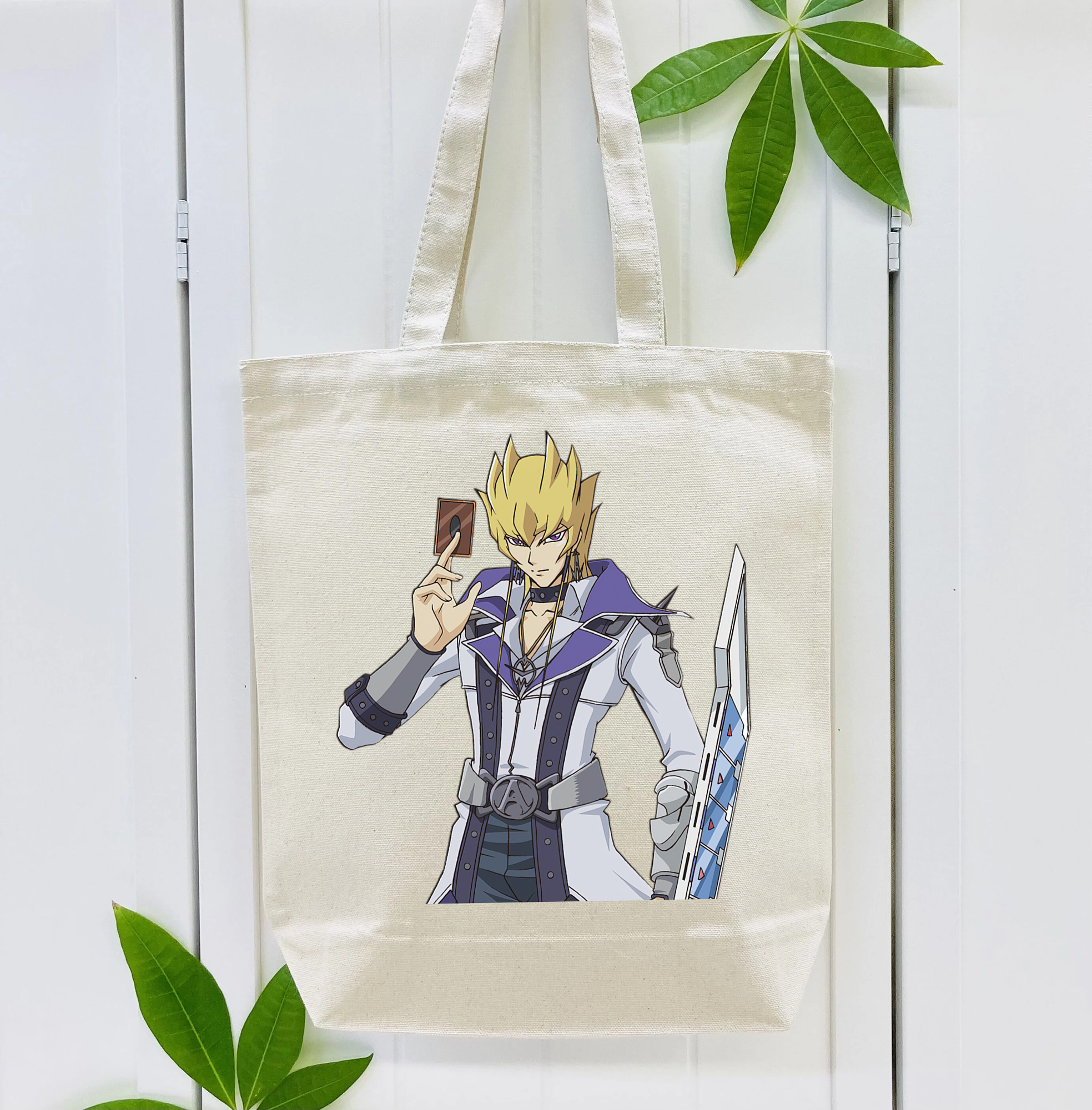 遊☆戯☆王 Yu-Gi-Oh! 縦型キャンバス生地手提げバッグ　トートバッグ