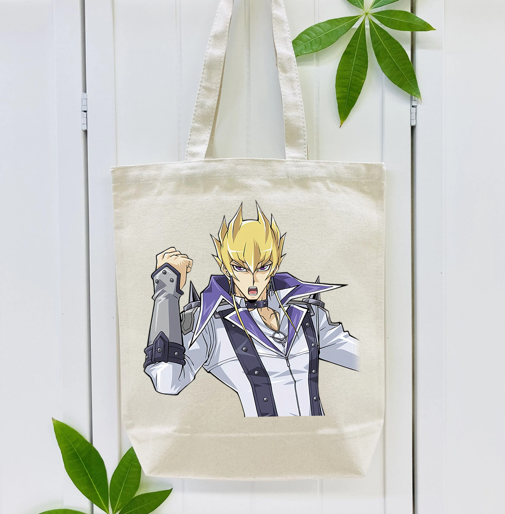 遊☆戯☆王 Yu-Gi-Oh! 縦型キャンバス生地手提げバッグ　トートバッグ