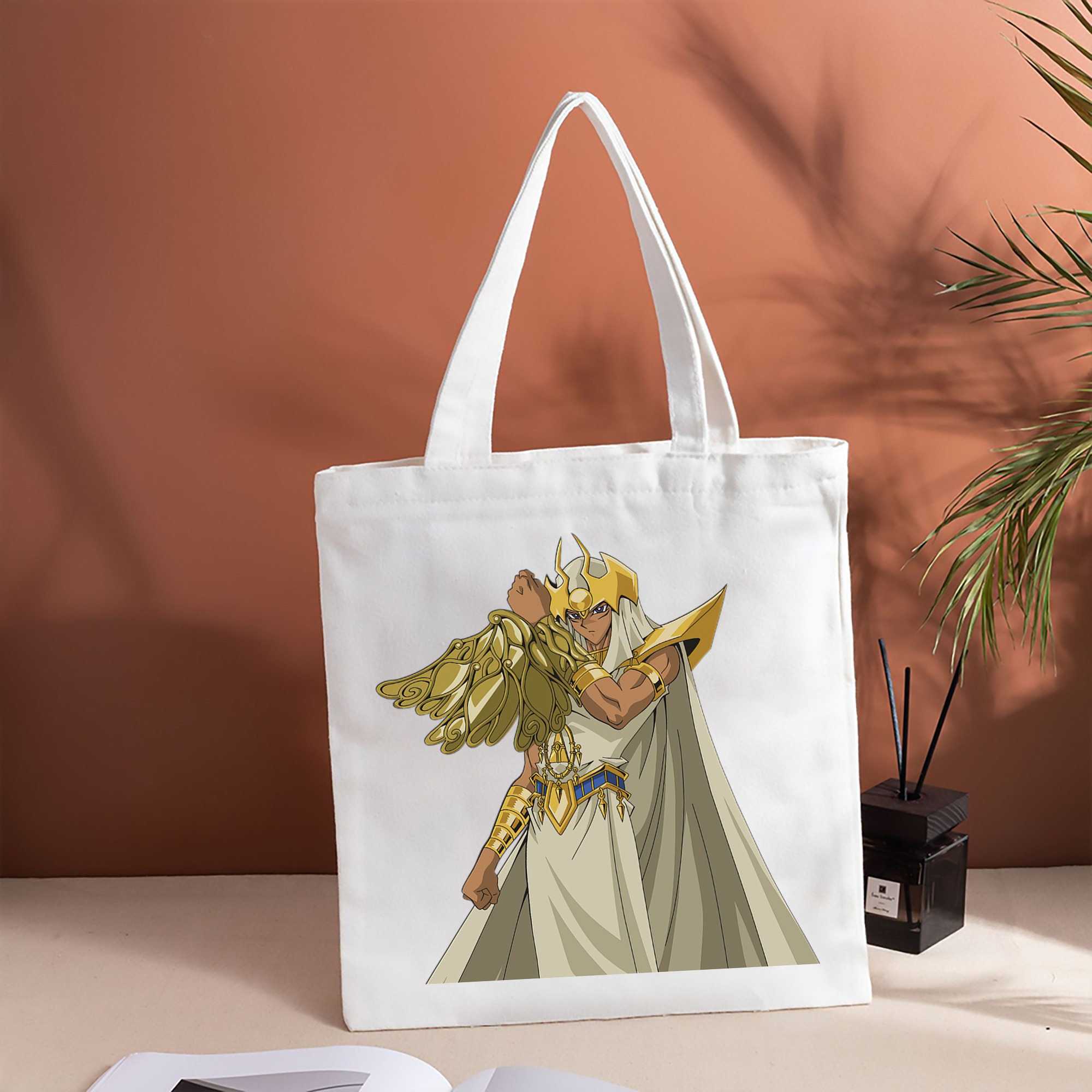 遊☆戯☆王 Yu-Gi-Oh! 縦型キャンバス生地手提げバッグ　トートバッグ