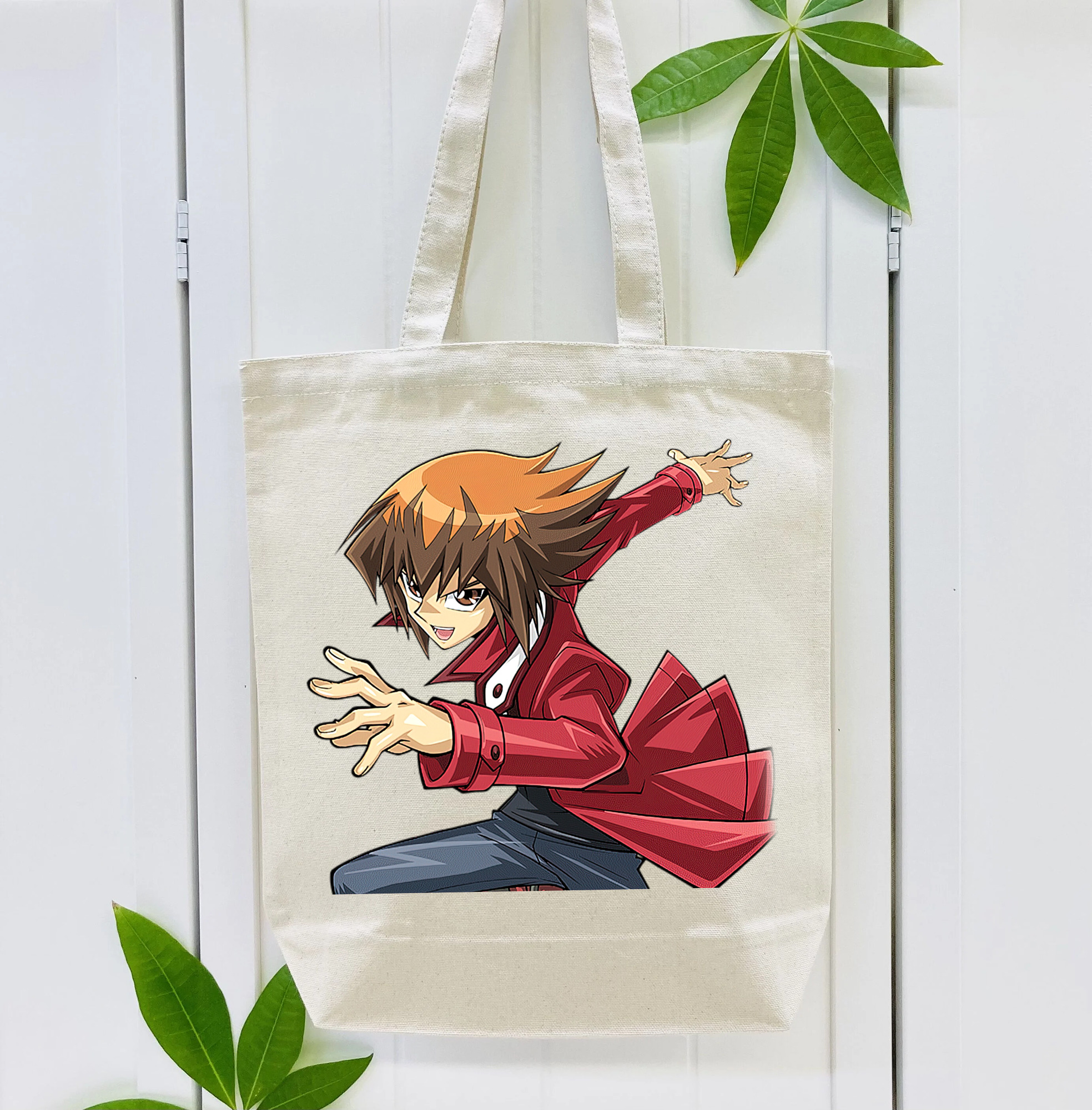 遊☆戯☆王 Yu-Gi-Oh! 縦型キャンバス生地手提げバッグ　トートバッグ