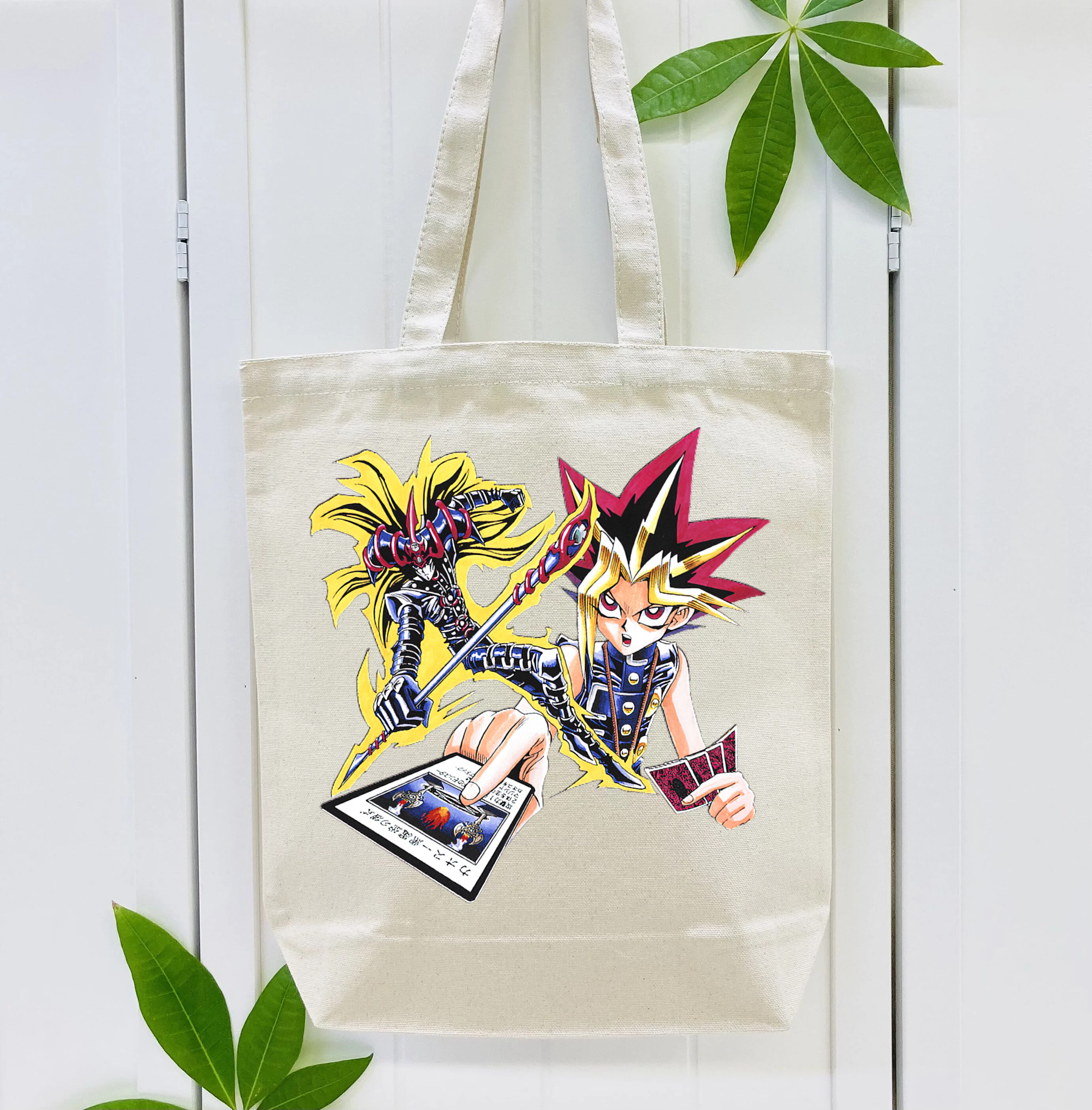 遊☆戯☆王 Yu-Gi-Oh! 縦型キャンバス生地手提げバッグ　トートバッグ