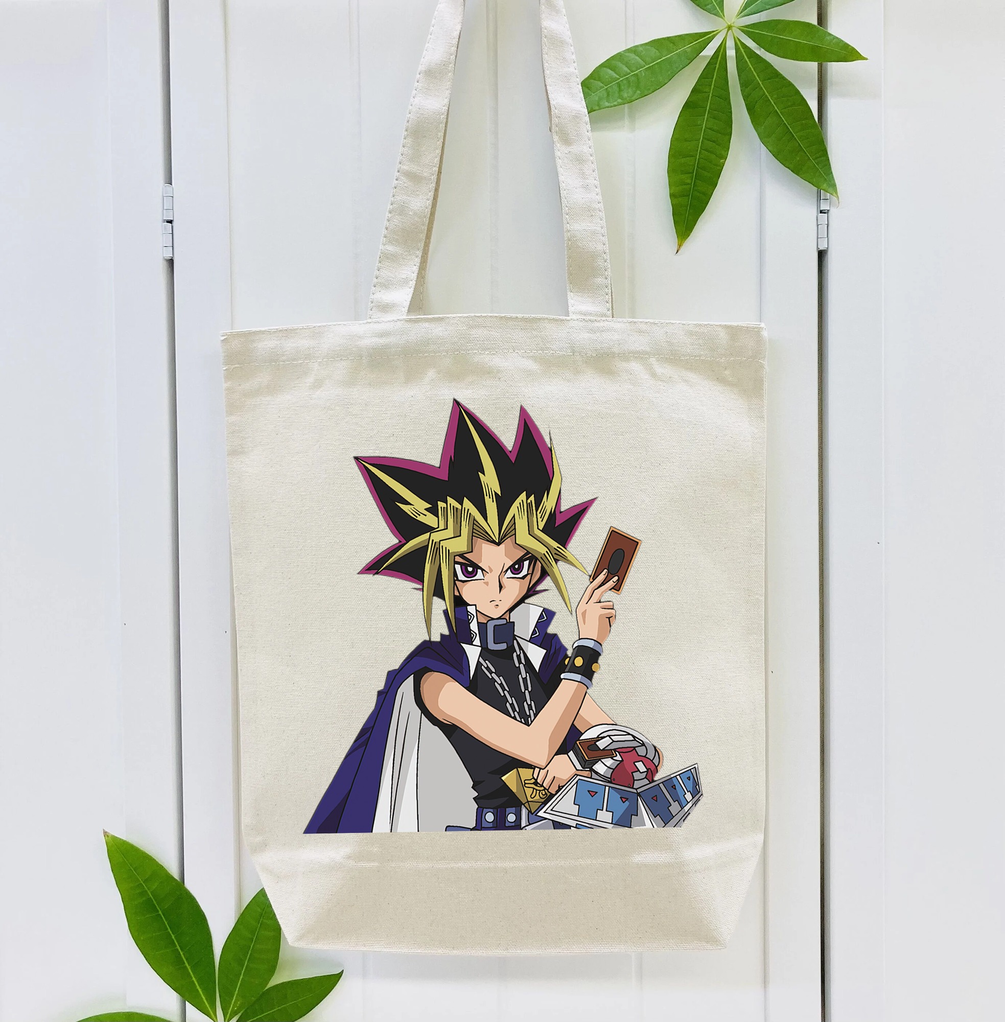 遊☆戯☆王 Yu-Gi-Oh! 縦型キャンバス生地手提げバッグ　トートバッグ