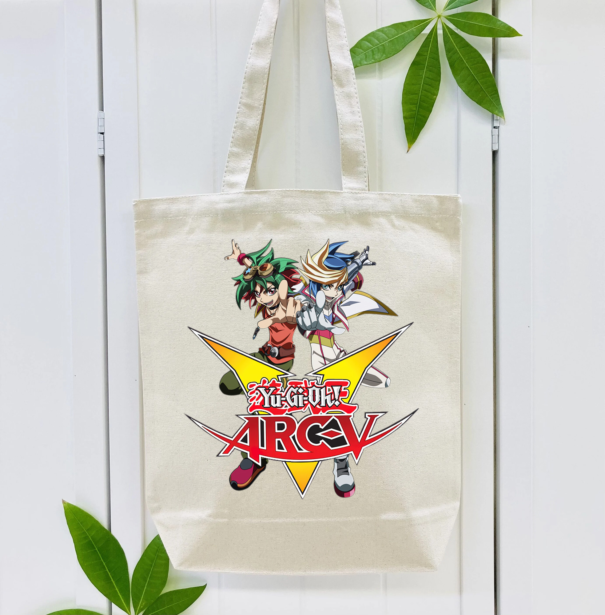 遊☆戯☆王 Yu-Gi-Oh! 縦型キャンバス生地手提げバッグ　トートバッグ