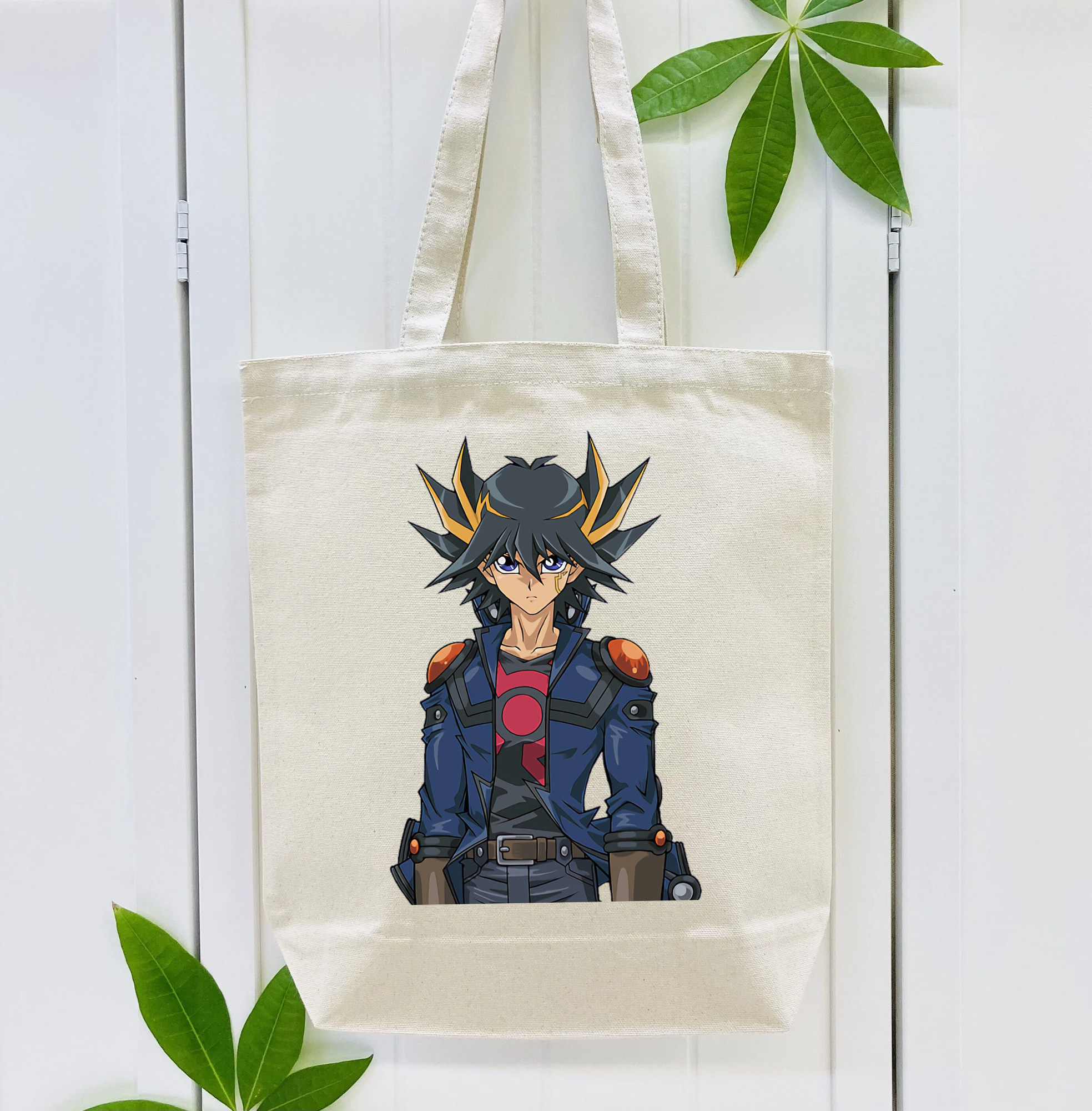 遊☆戯☆王 Yu-Gi-Oh! 縦型キャンバス生地手提げバッグ　トートバッグ