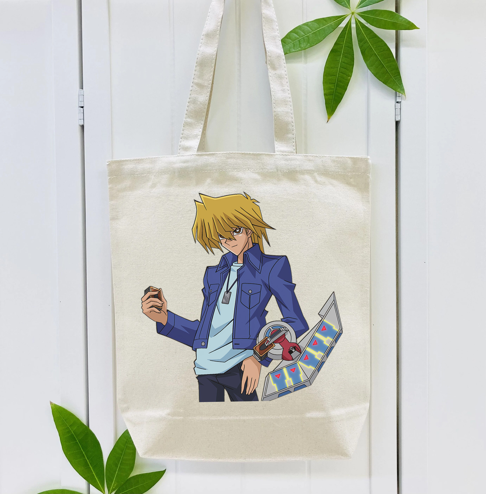 遊☆戯☆王 Yu-Gi-Oh! 縦型キャンバス生地手提げバッグ　トートバッグ