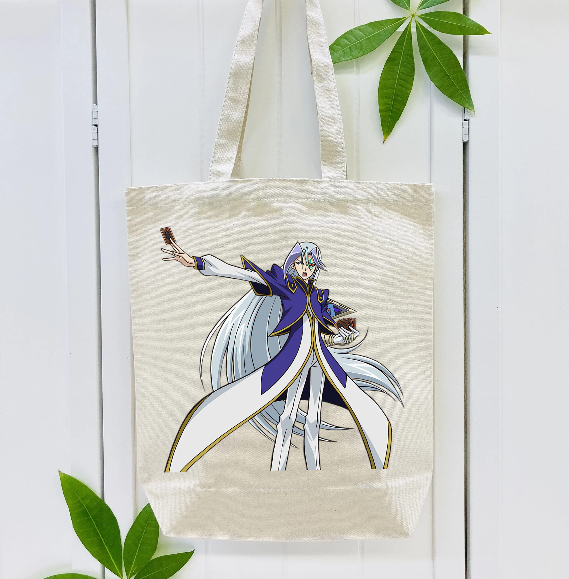 遊☆戯☆王 Yu-Gi-Oh! 縦型キャンバス生地手提げバッグ　トートバッグ