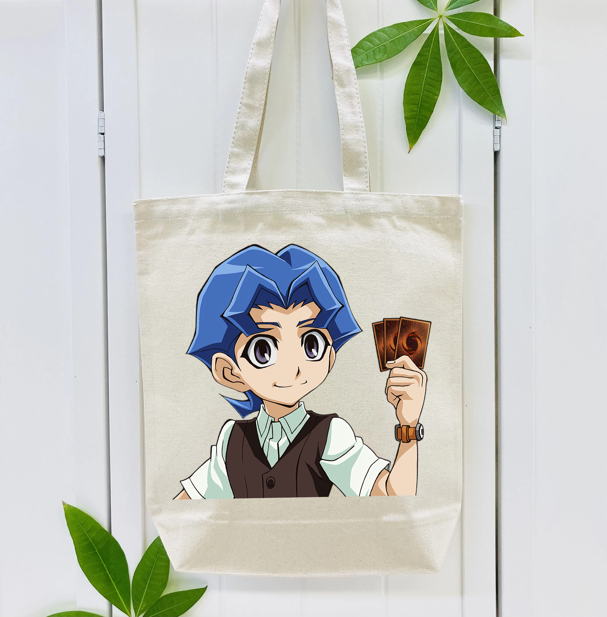 遊☆戯☆王 Yu-Gi-Oh! 縦型キャンバス生地手提げバッグ　トートバッグ