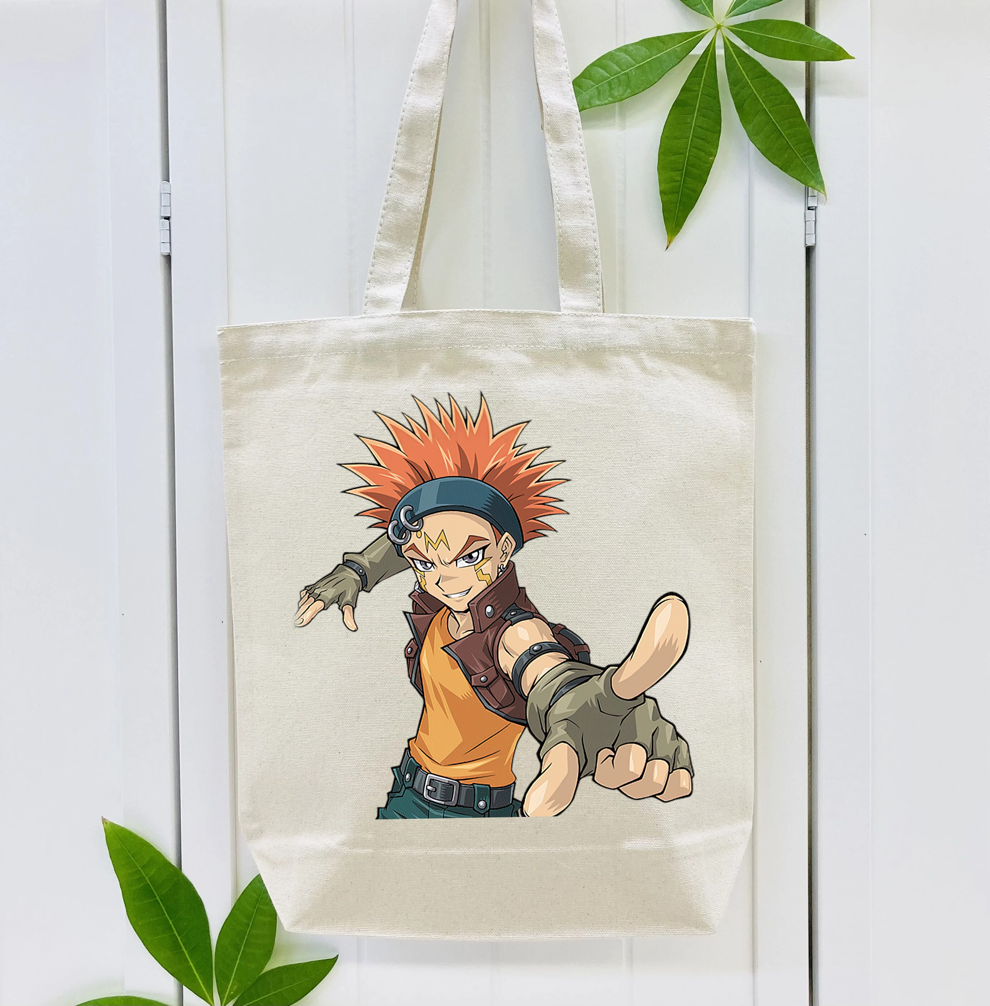 遊☆戯☆王 Yu-Gi-Oh! 縦型キャンバス生地手提げバッグ　トートバッグ