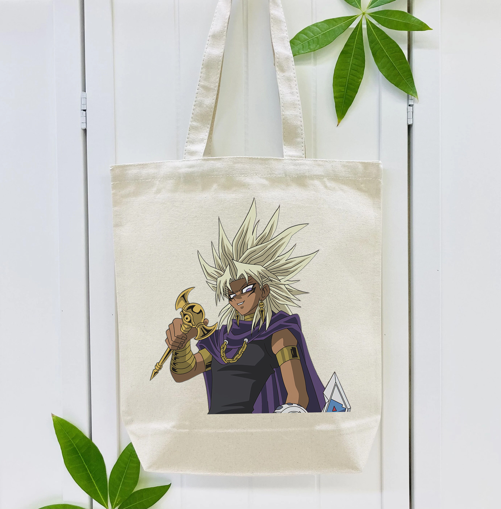 遊☆戯☆王 Yu-Gi-Oh! 縦型キャンバス生地手提げバッグ　トートバッグ