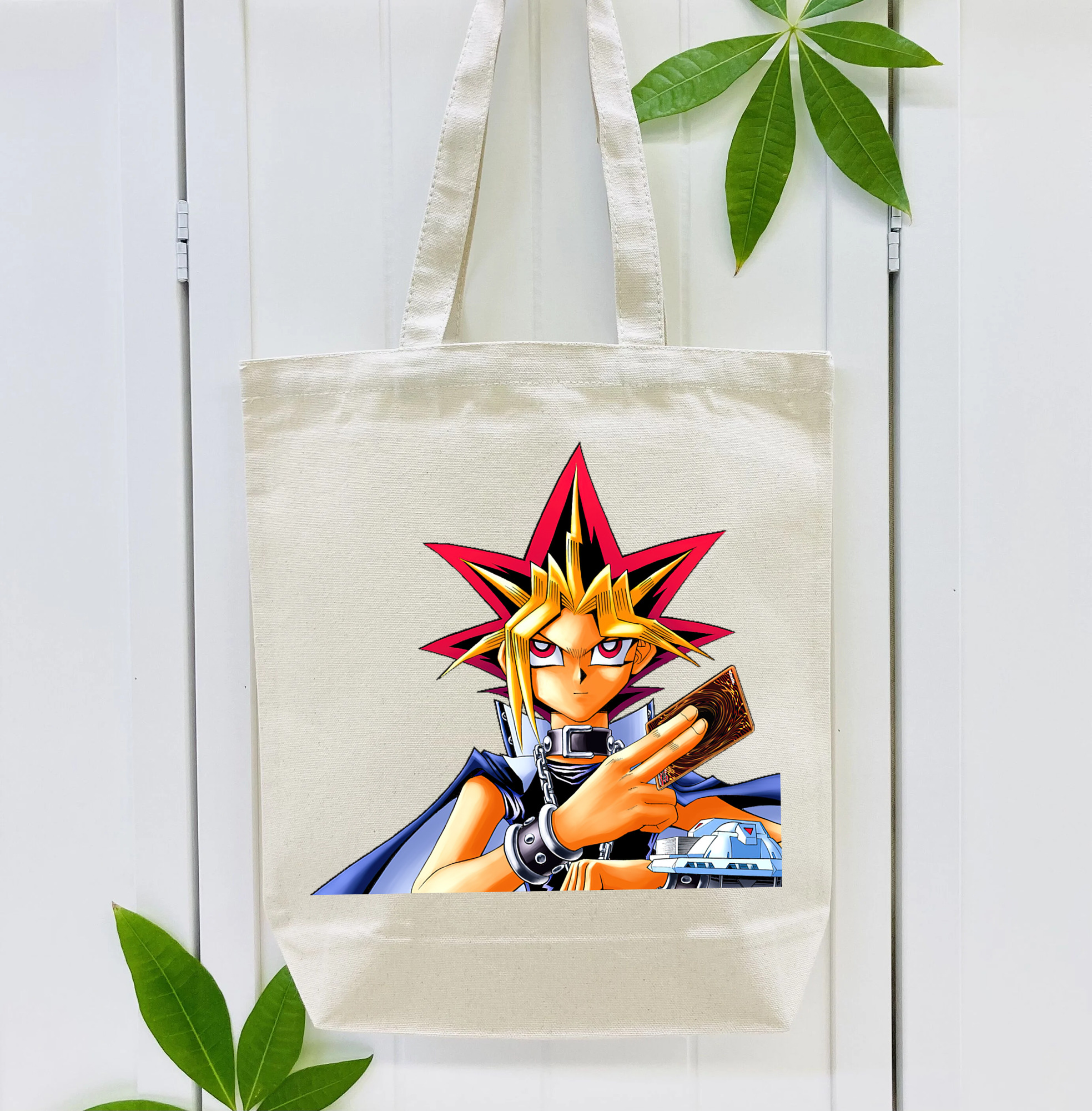 遊☆戯☆王 Yu-Gi-Oh! 縦型キャンバス生地手提げバッグ　トートバッグ