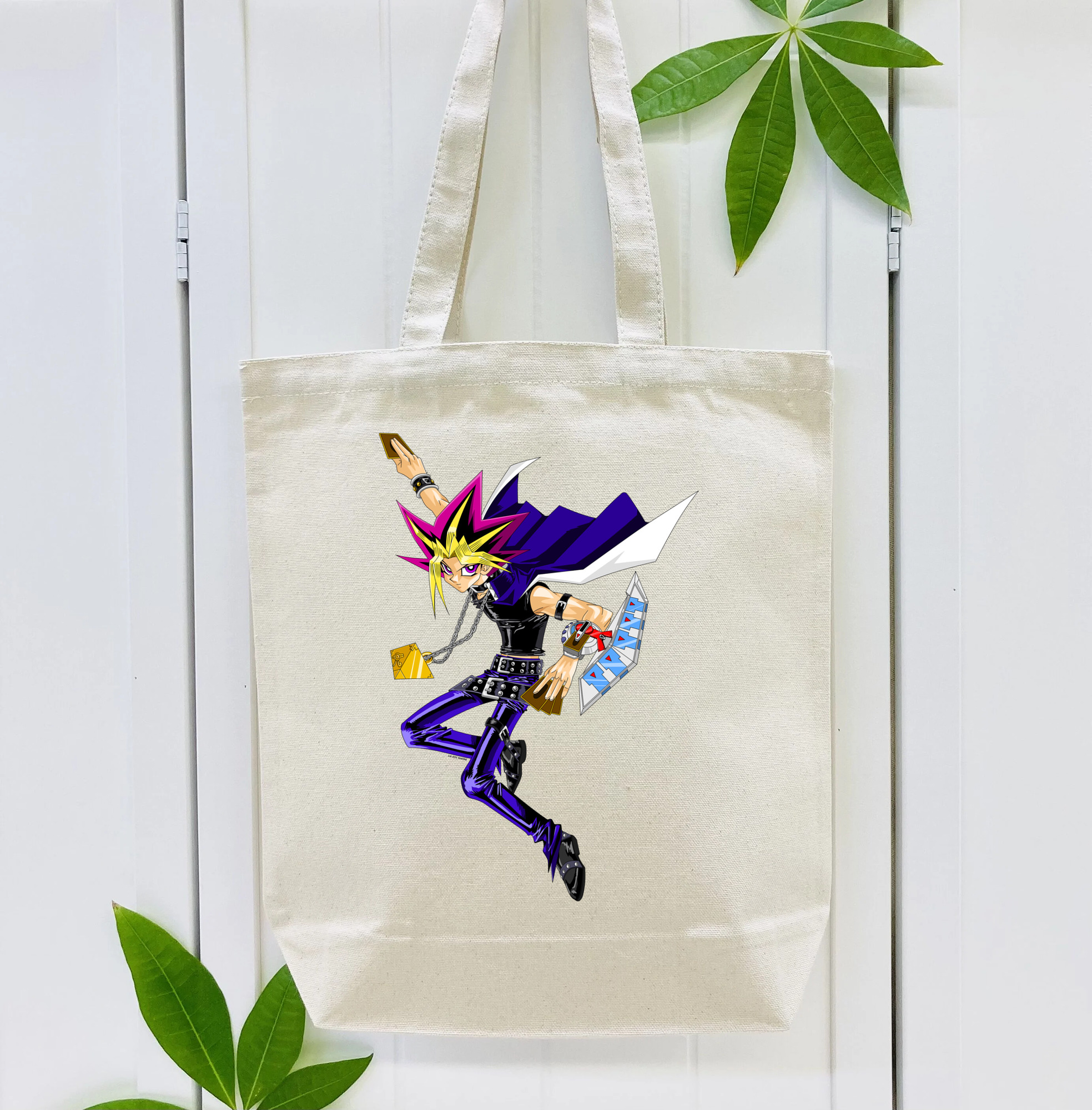 遊☆戯☆王 Yu-Gi-Oh! 縦型キャンバス生地手提げバッグ　トートバッグ