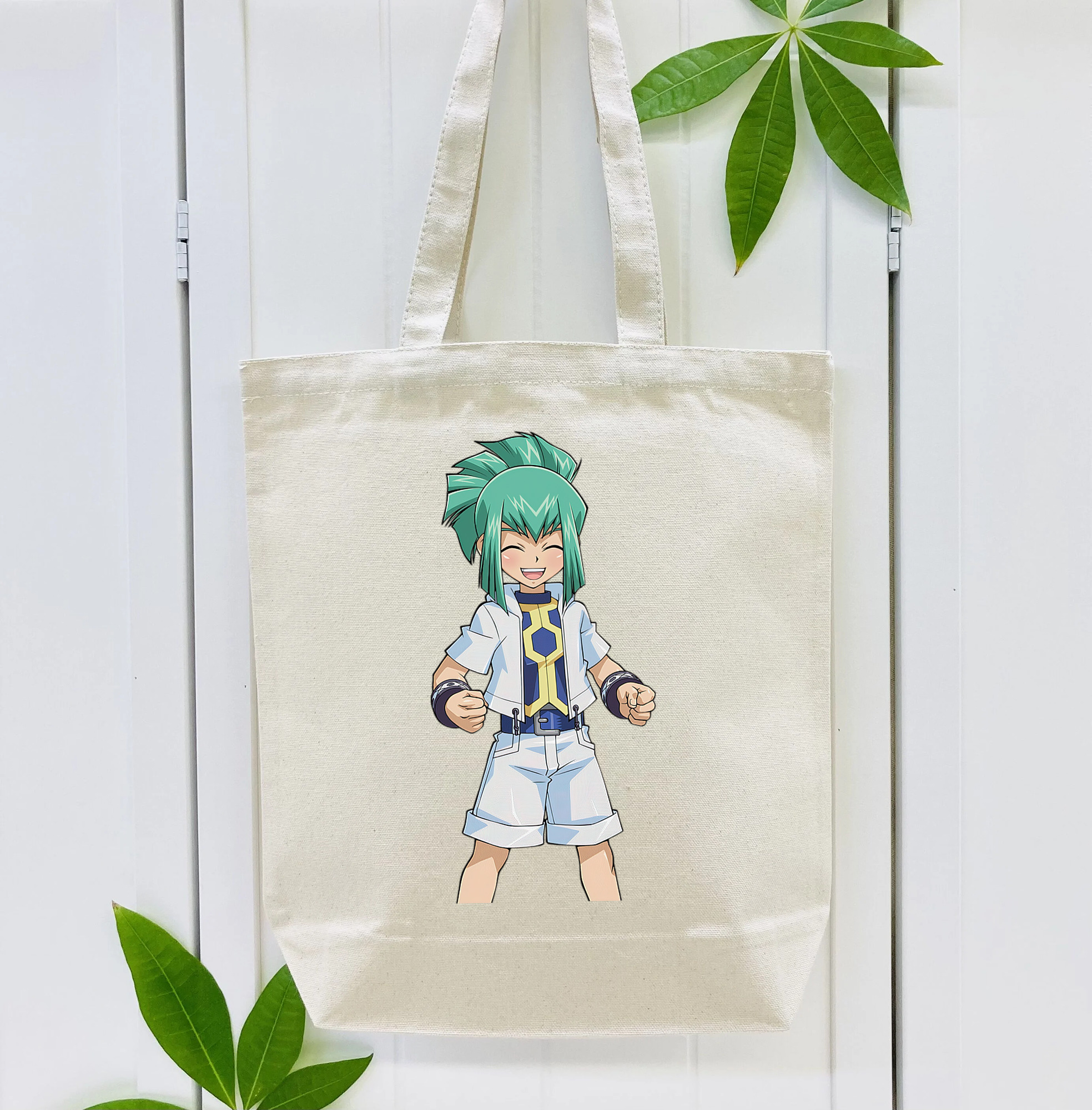 遊☆戯☆王 Yu-Gi-Oh! 縦型キャンバス生地手提げバッグ　トートバッグ