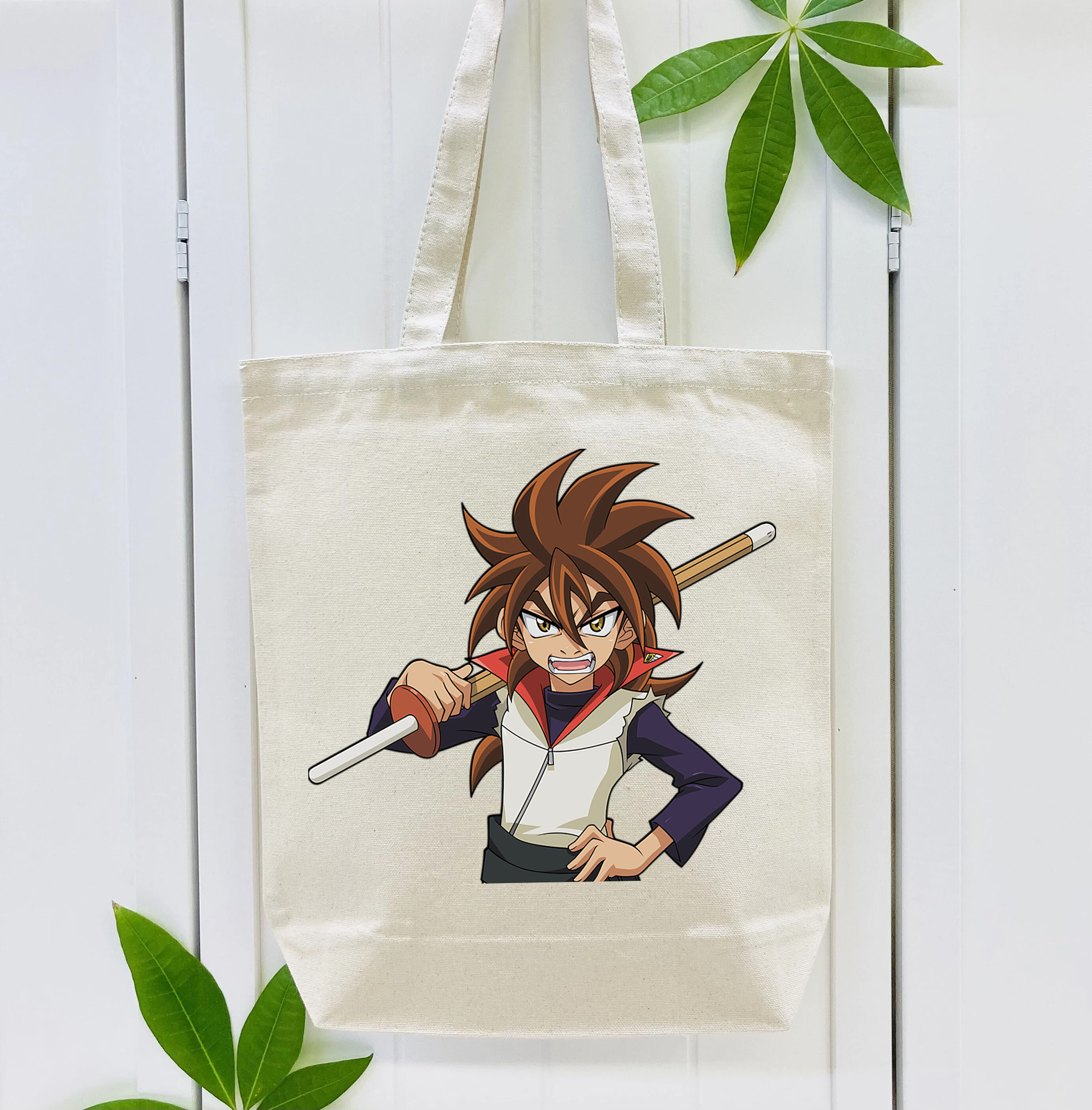 遊☆戯☆王 Yu-Gi-Oh! 縦型キャンバス生地手提げバッグ　トートバッグ