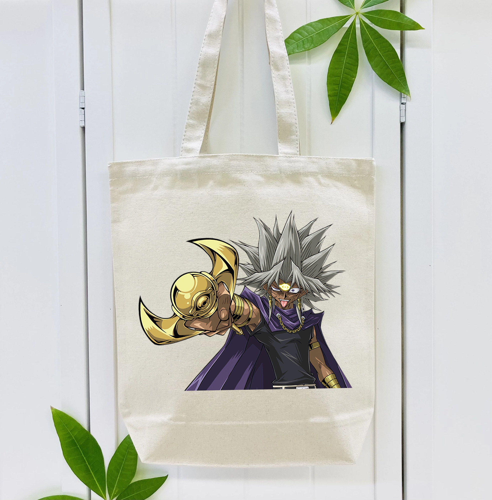 遊☆戯☆王 Yu-Gi-Oh! 縦型キャンバス生地手提げバッグ　トートバッグ