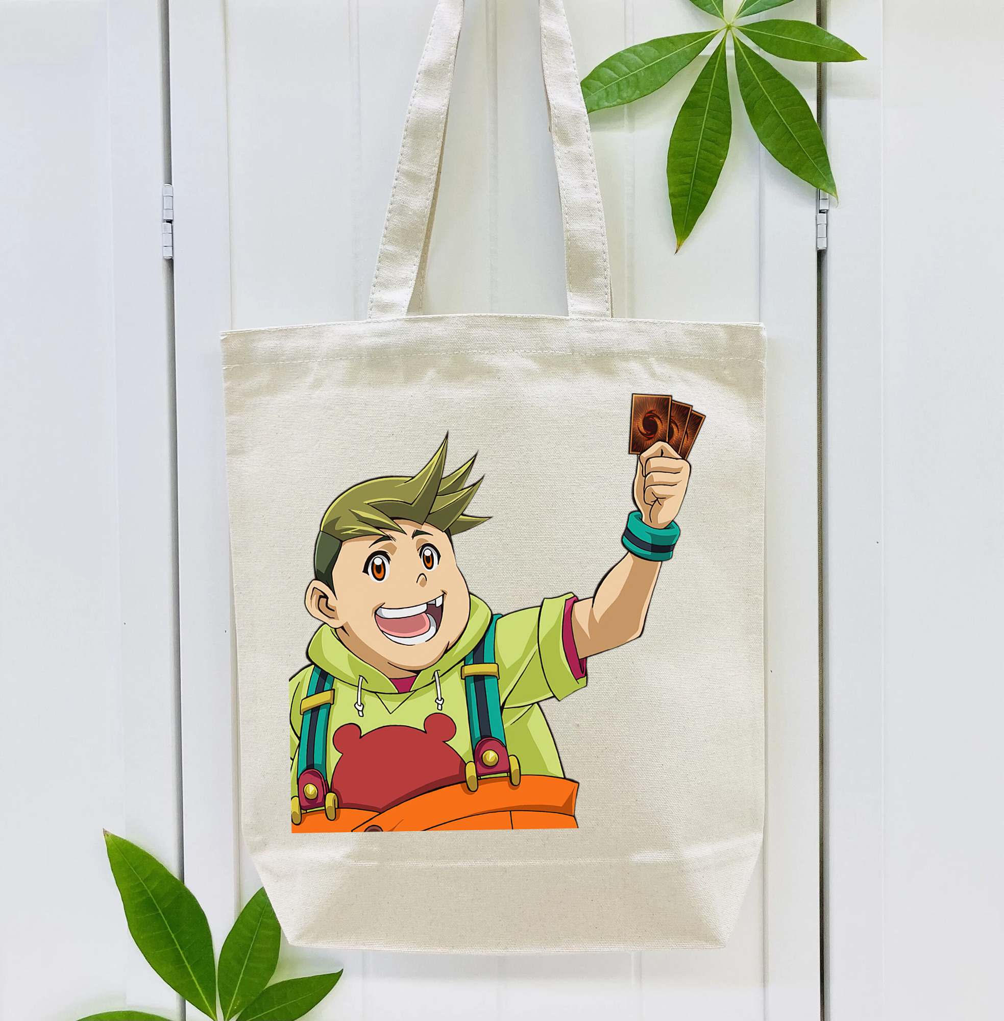 遊☆戯☆王 Yu-Gi-Oh! 縦型キャンバス生地手提げバッグ　トートバッグ