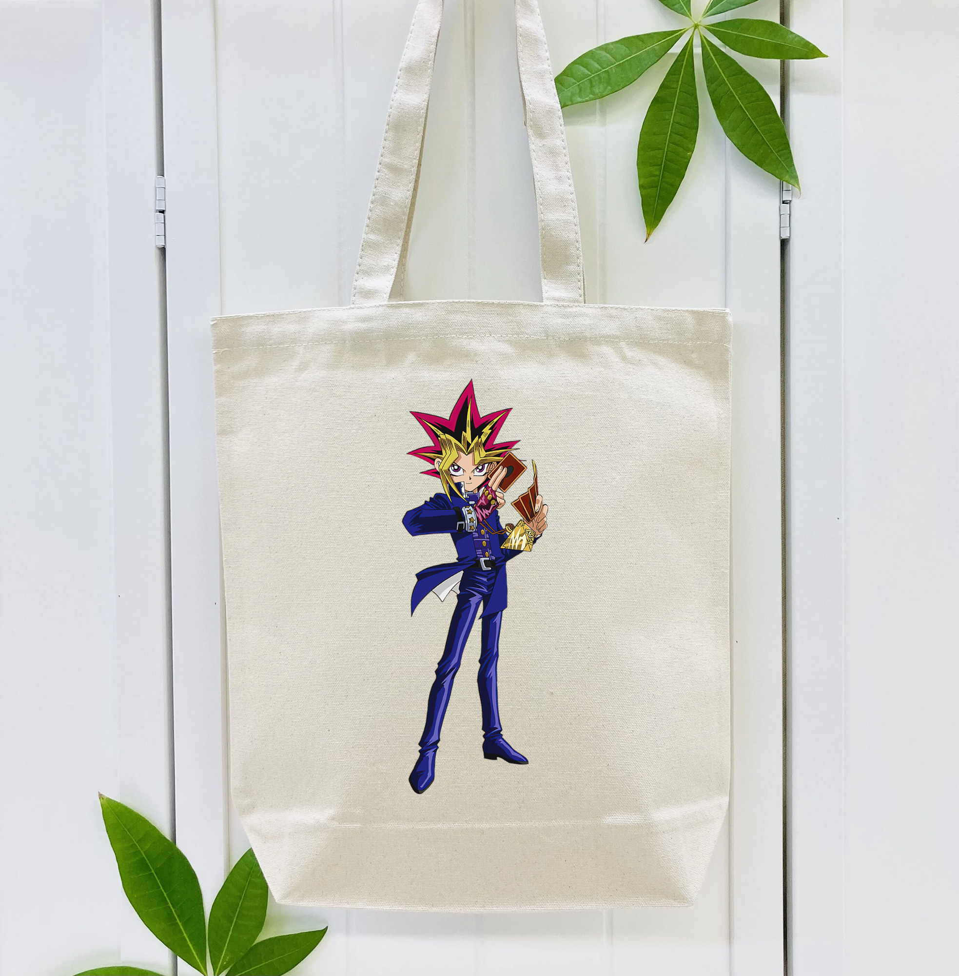 遊☆戯☆王 Yu-Gi-Oh! 縦型キャンバス生地手提げバッグ　トートバッグ
