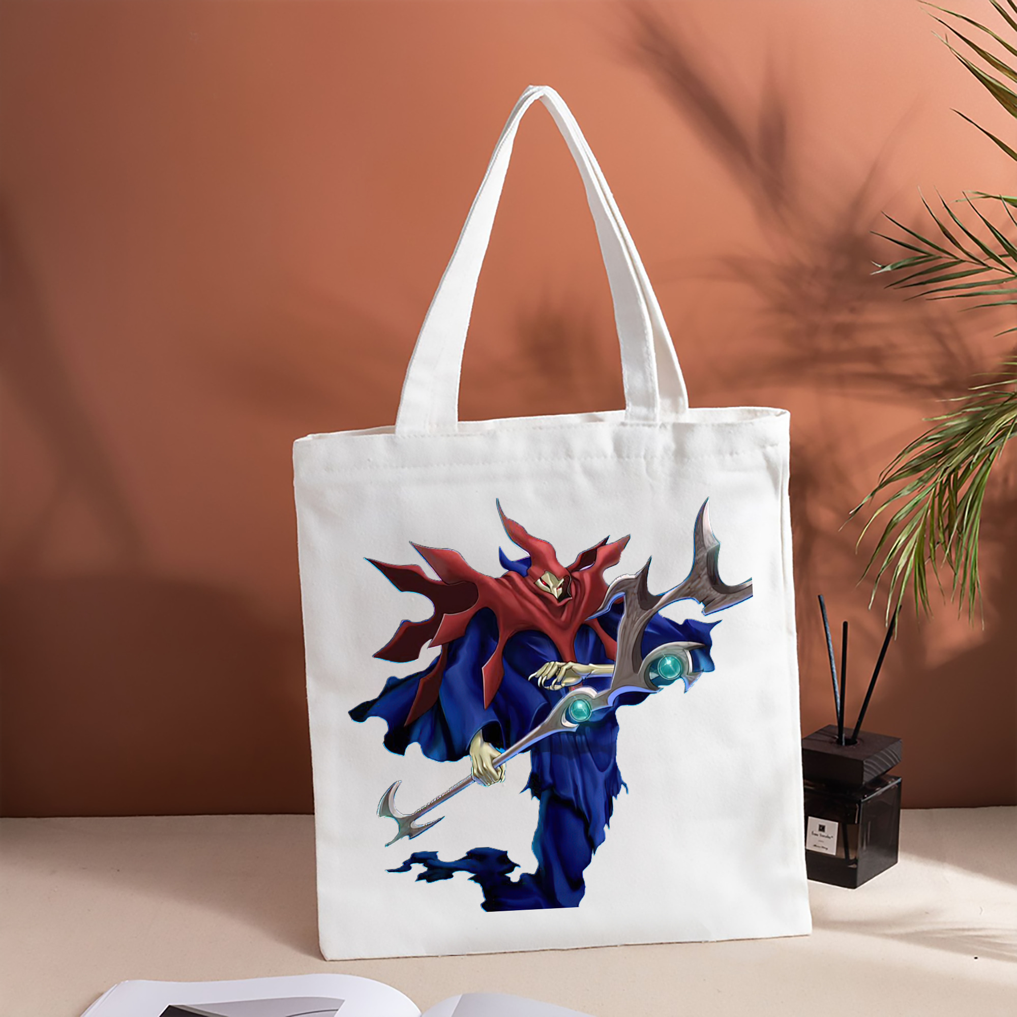 遊☆戯☆王 Yu-Gi-Oh! 縦型キャンバス生地手提げバッグ　トートバッグ