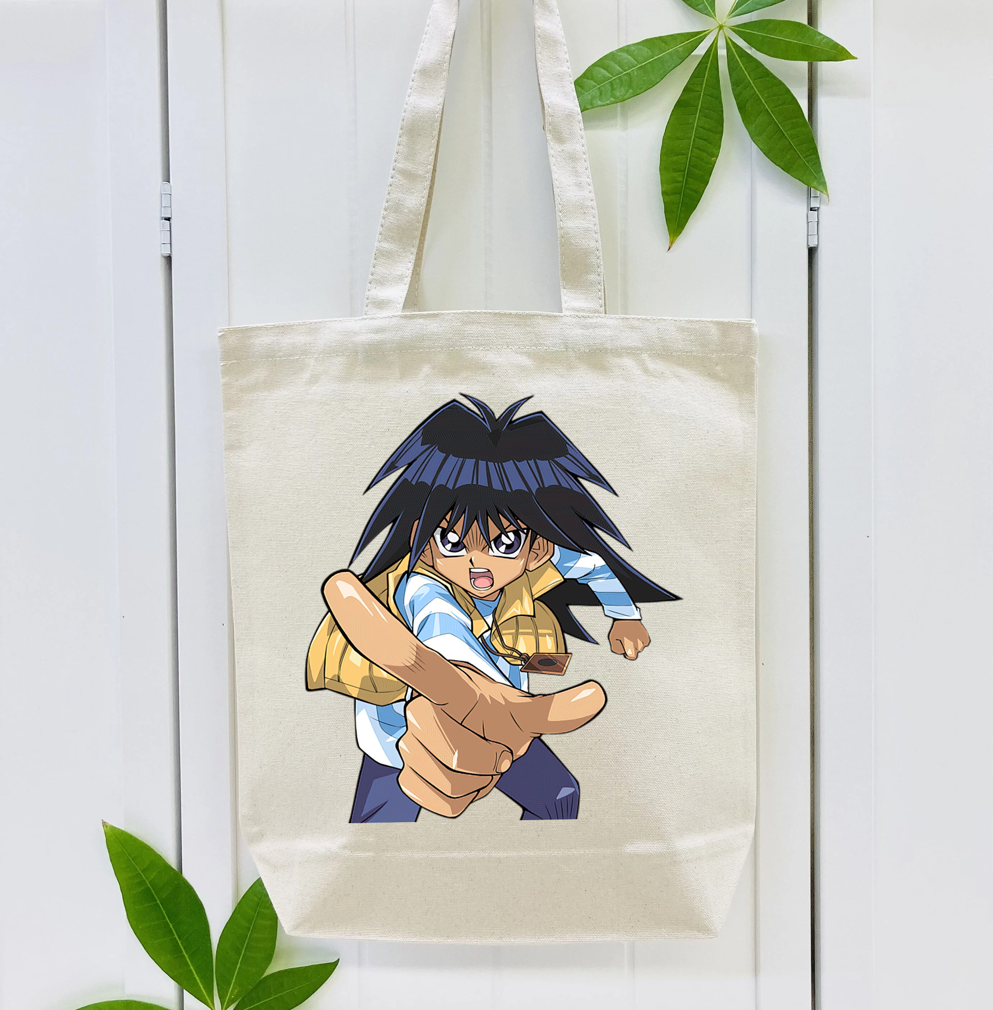 遊☆戯☆王 Yu-Gi-Oh! 縦型キャンバス生地手提げバッグ　トートバッグ