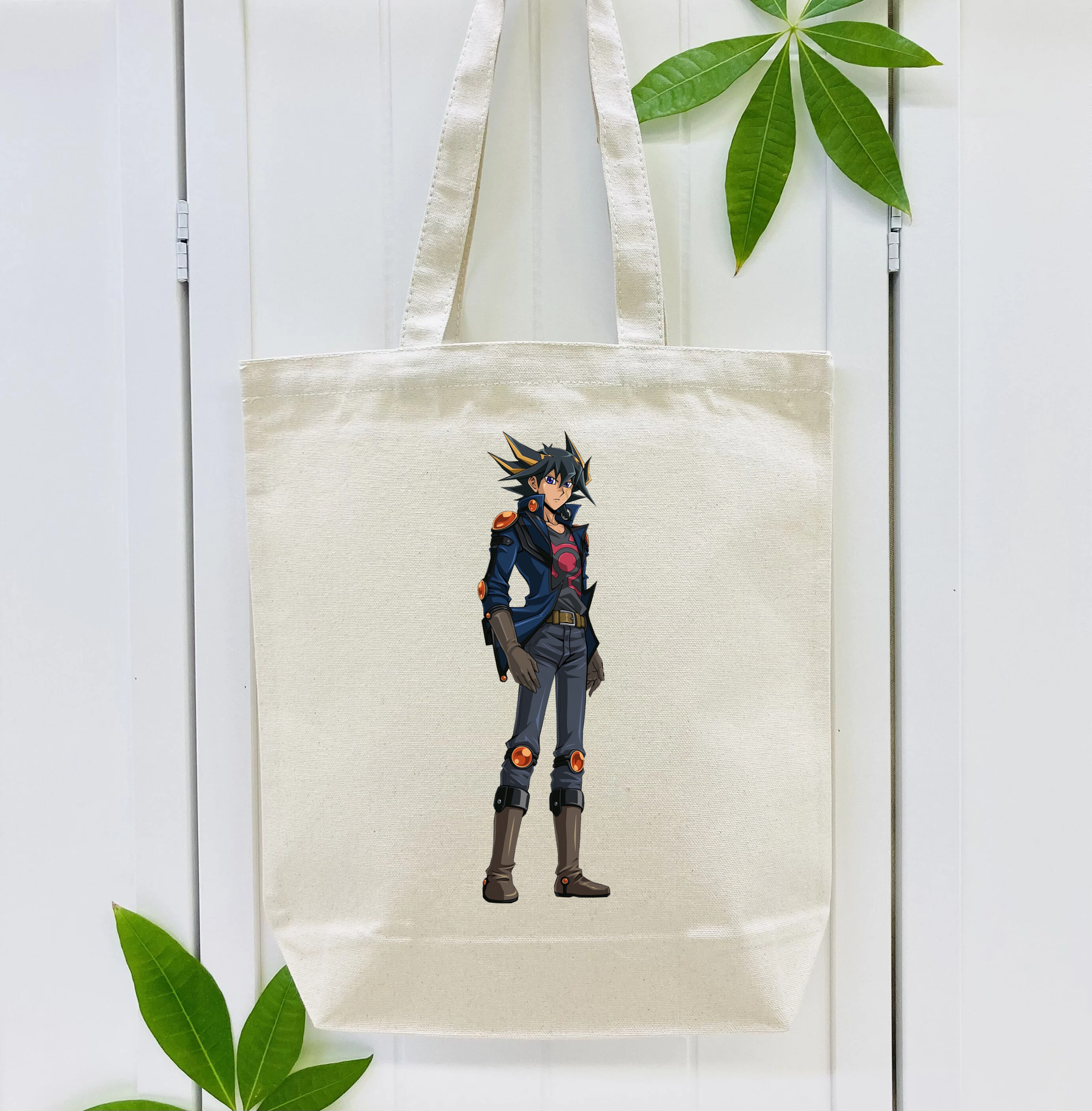 遊☆戯☆王 Yu-Gi-Oh! 縦型キャンバス生地手提げバッグ　トートバッグ