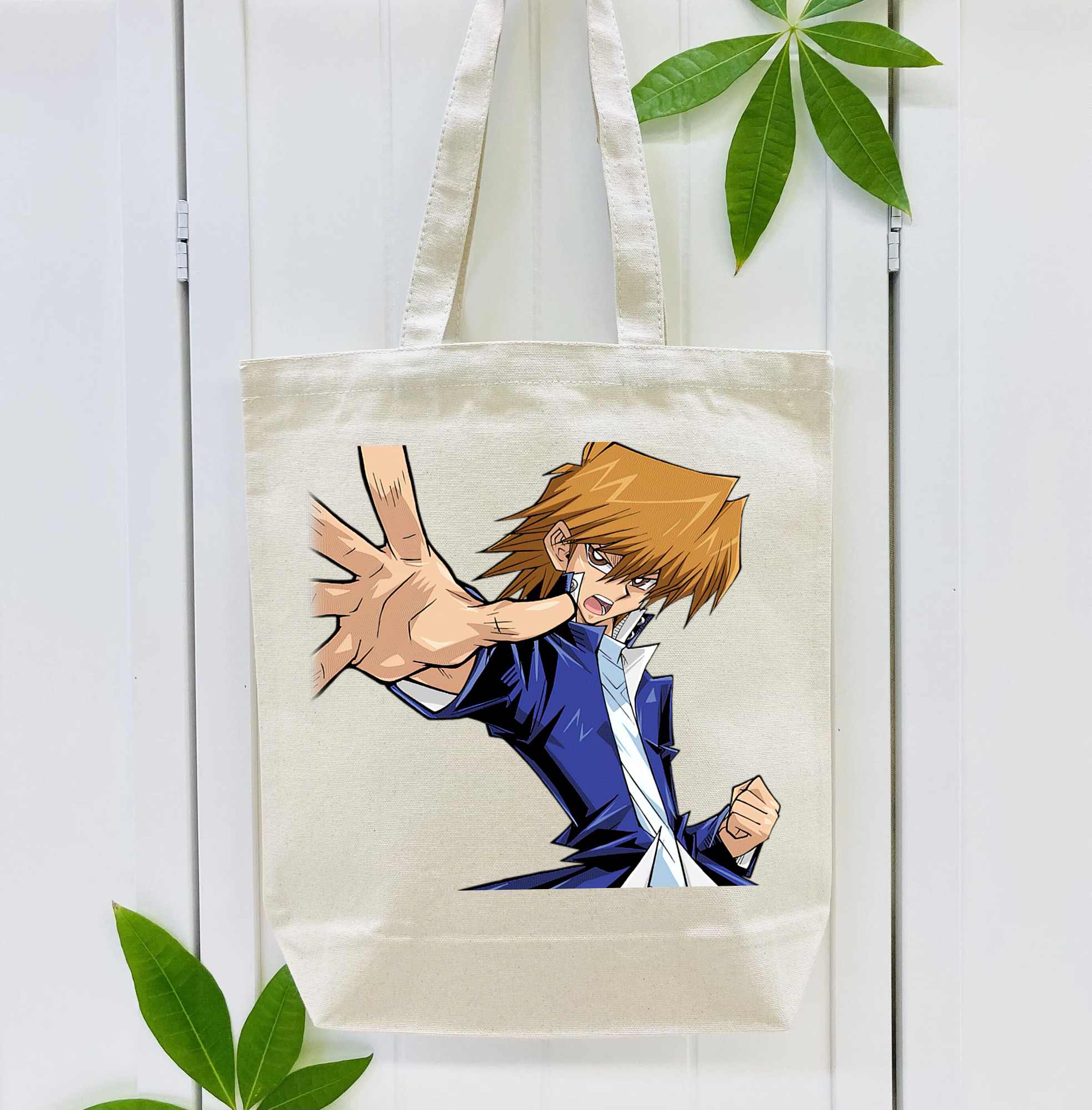 遊☆戯☆王 Yu-Gi-Oh! 縦型キャンバス生地手提げバッグ　トートバッグ