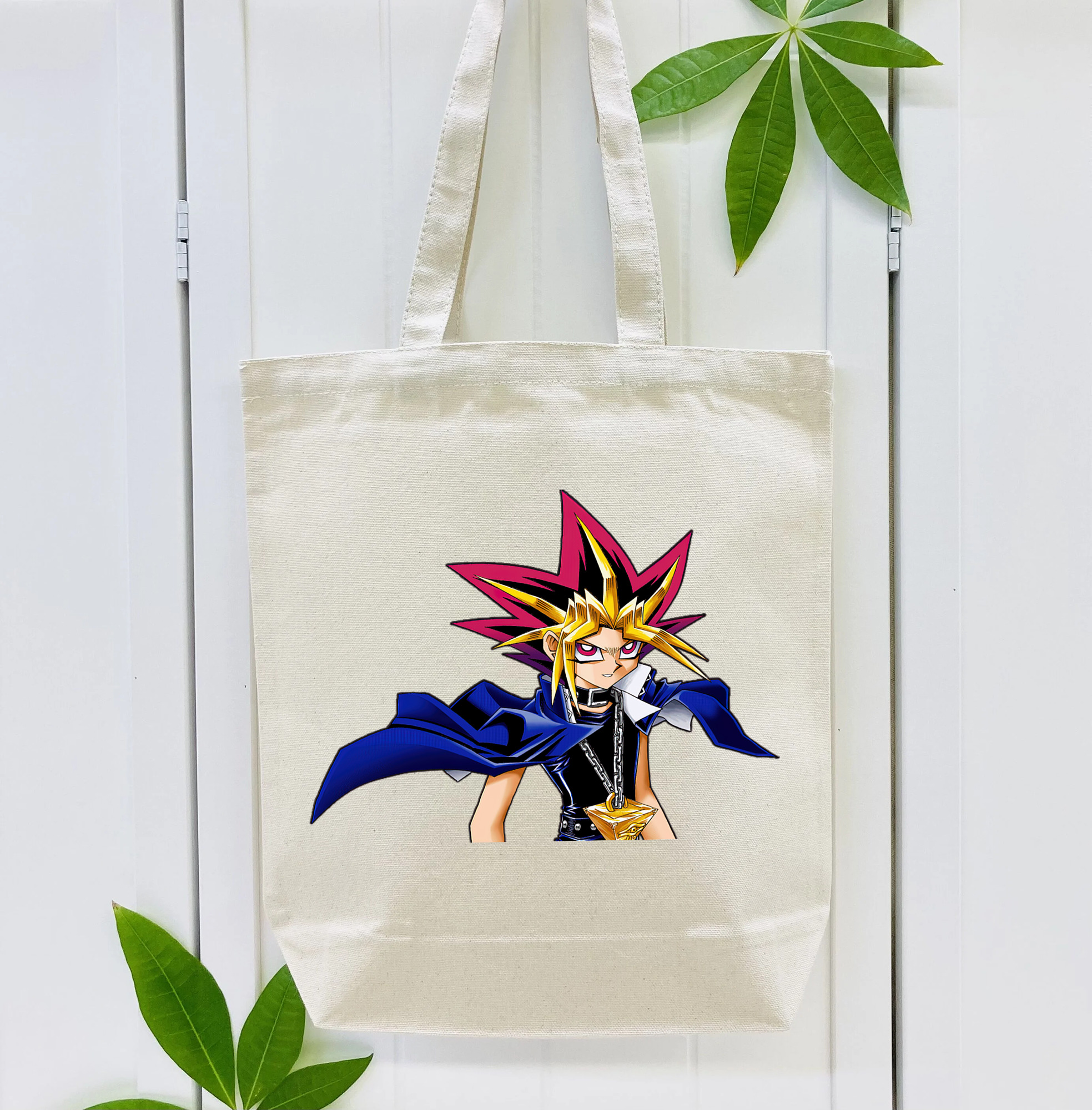 遊☆戯☆王 Yu-Gi-Oh! 縦型キャンバス生地手提げバッグ　トートバッグ