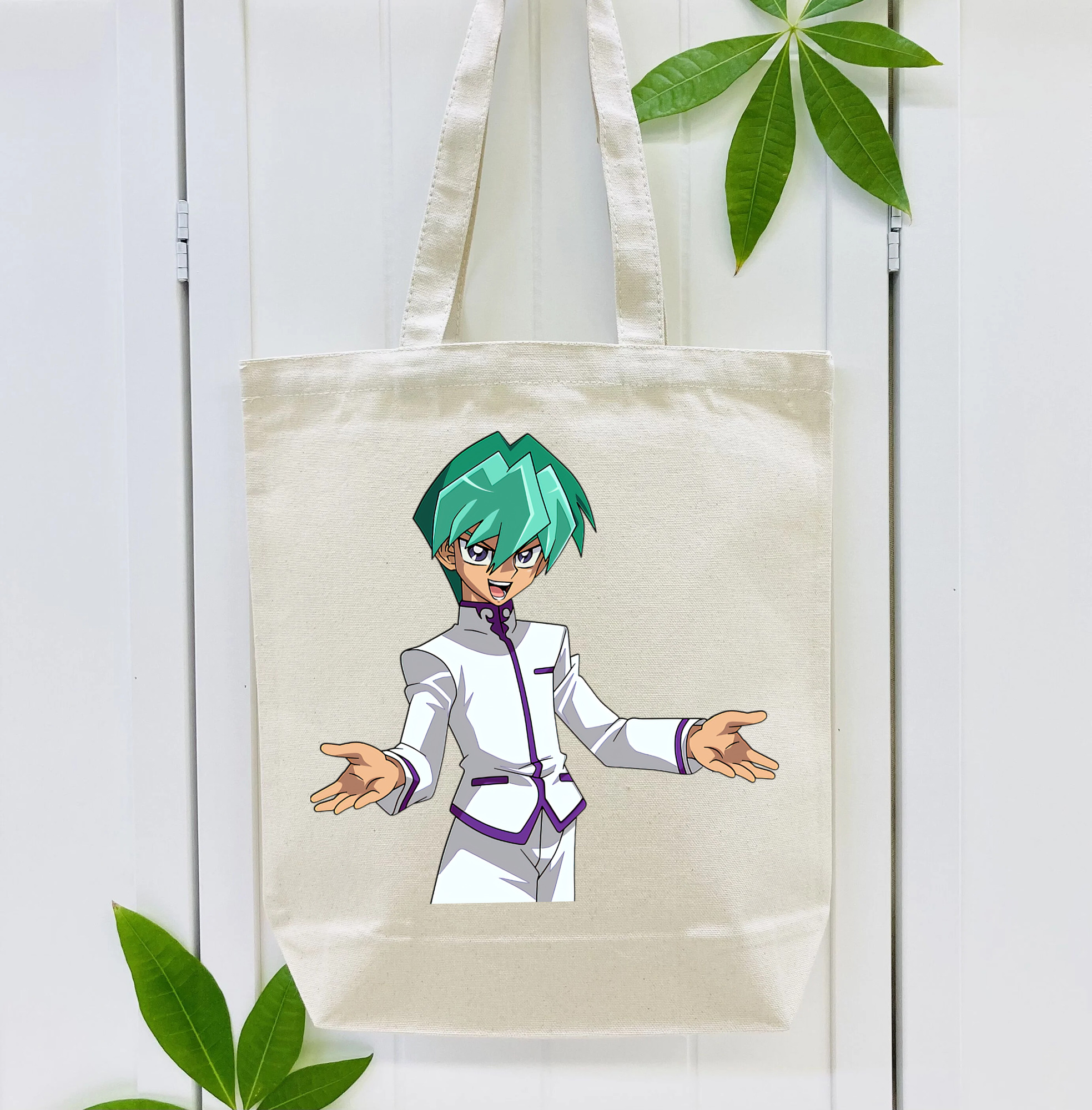 遊☆戯☆王 Yu-Gi-Oh! 縦型キャンバス生地手提げバッグ　トートバッグ