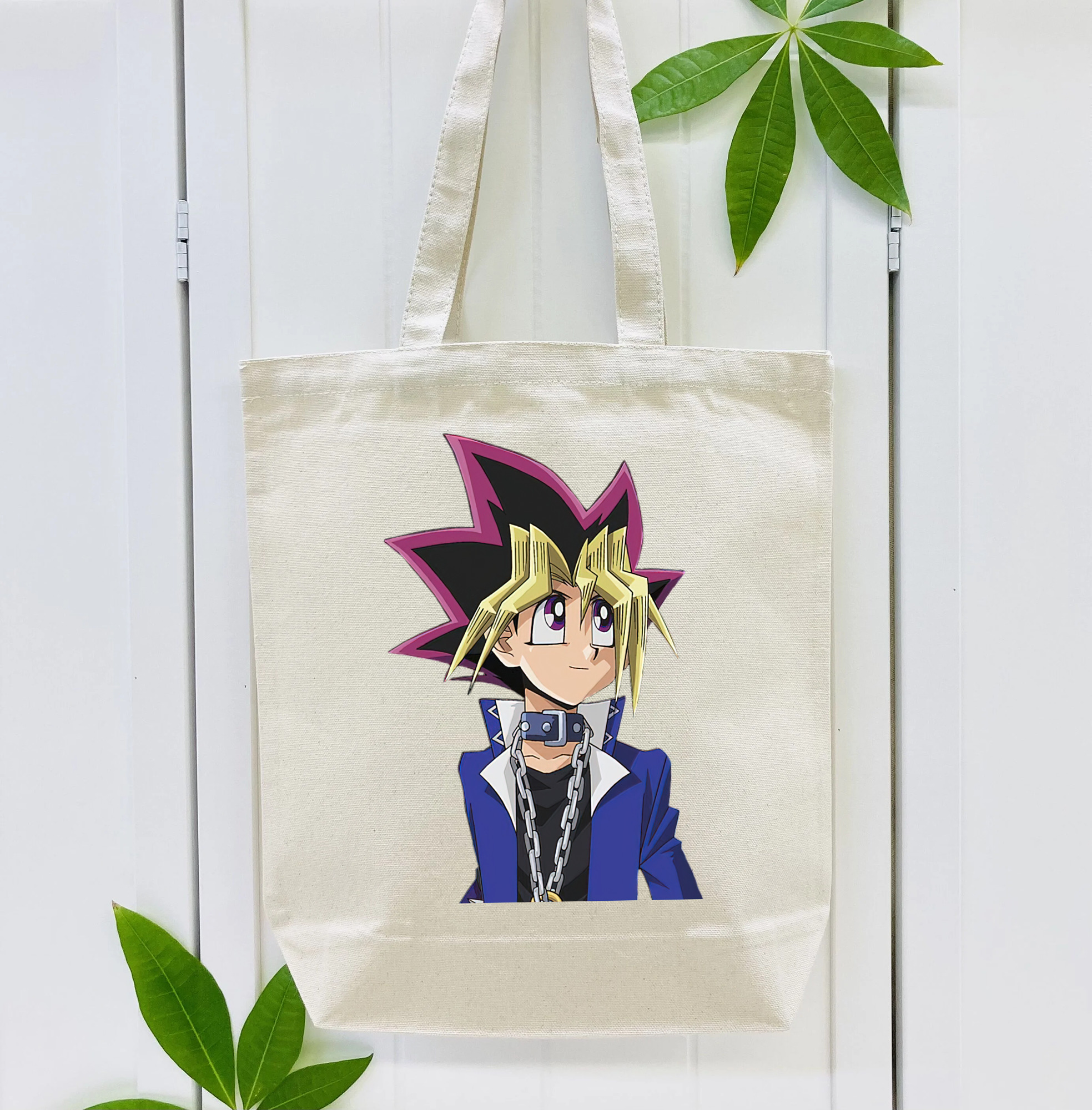 遊☆戯☆王 Yu-Gi-Oh! 縦型キャンバス生地手提げバッグ　トートバッグ