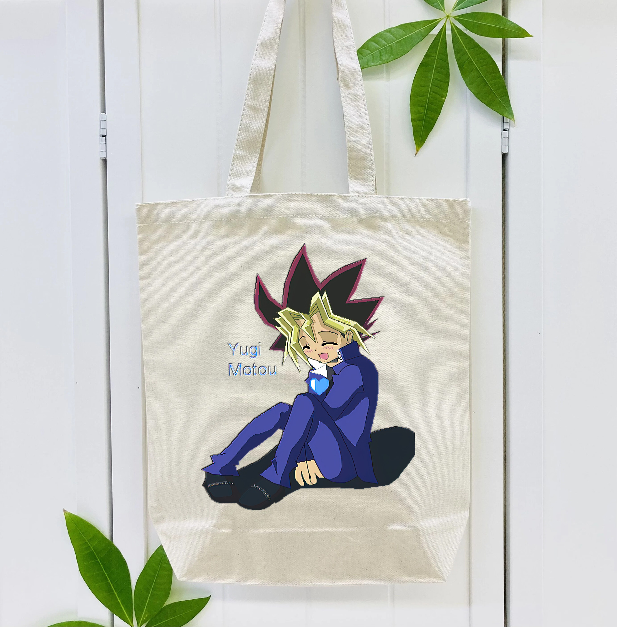 遊☆戯☆王 Yu-Gi-Oh! 縦型キャンバス生地手提げバッグ　トートバッグ