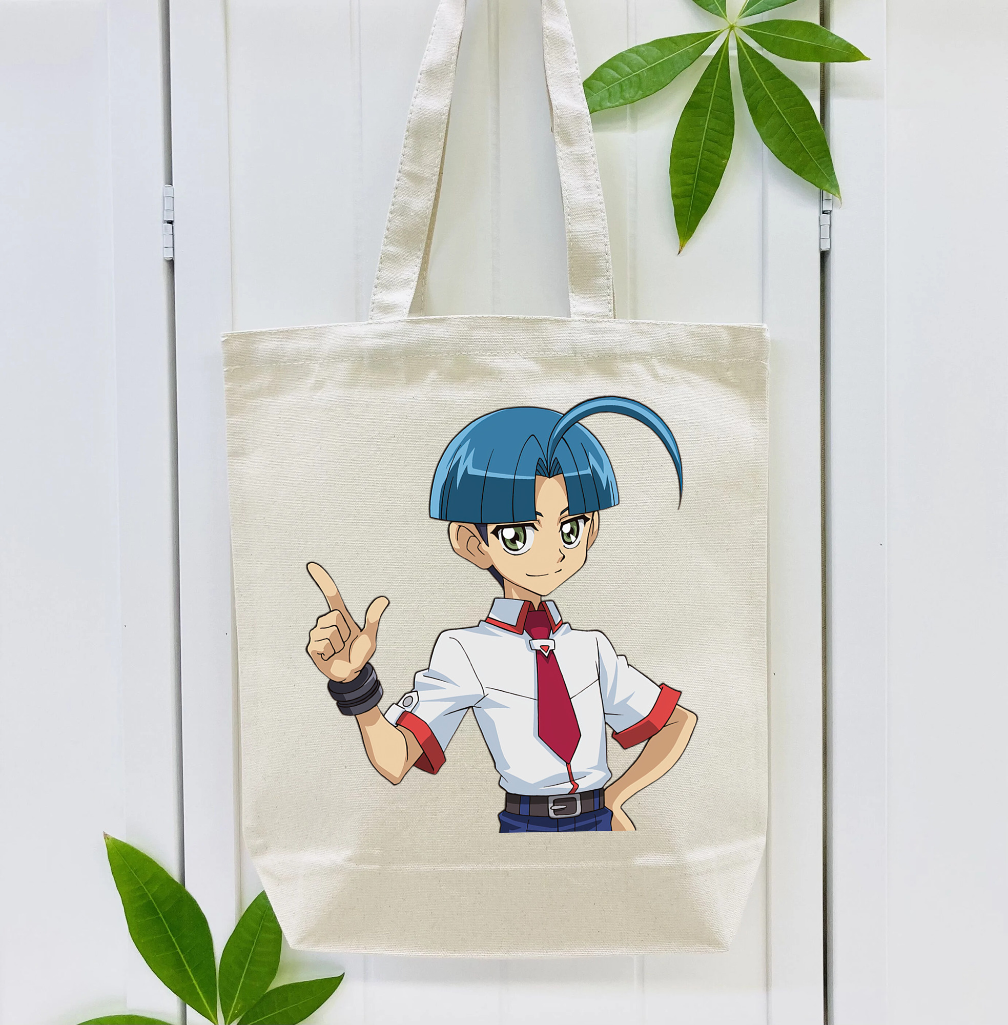 遊☆戯☆王 Yu-Gi-Oh! 縦型キャンバス生地手提げバッグ　トートバッグ