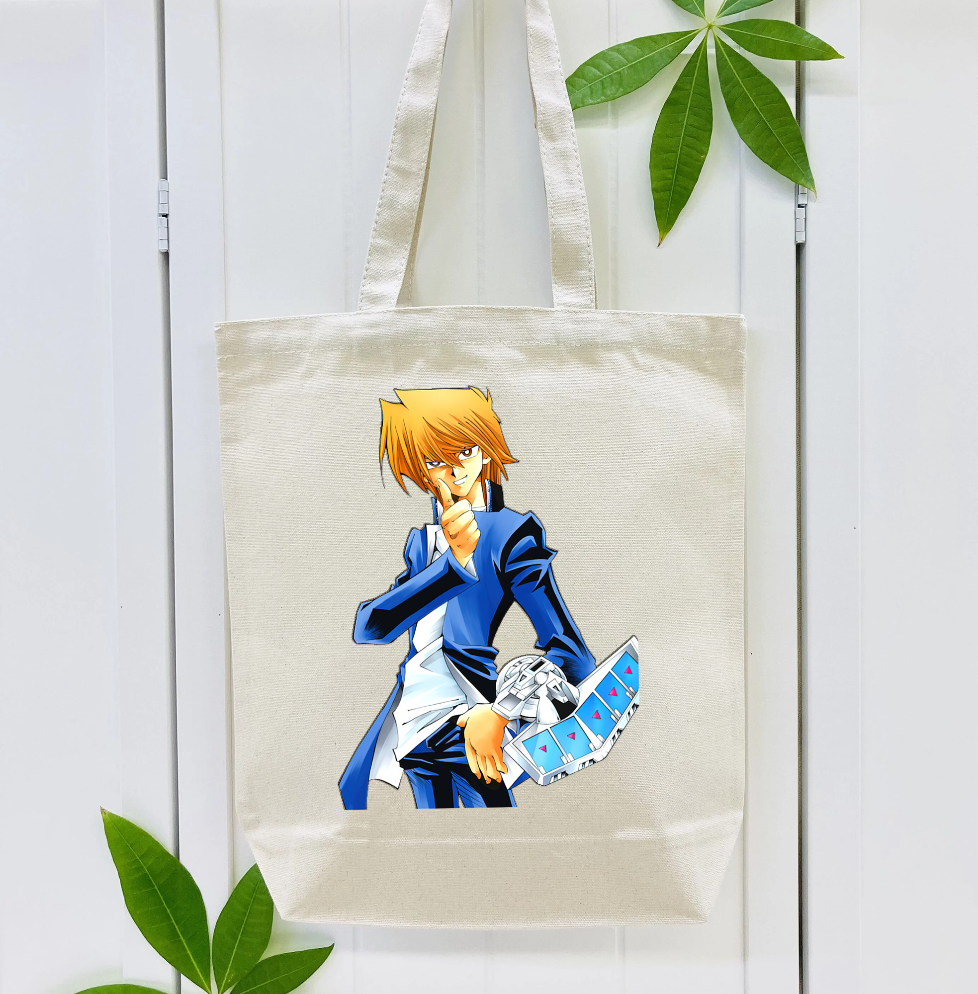 遊☆戯☆王 Yu-Gi-Oh! 縦型キャンバス生地手提げバッグ　トートバッグ
