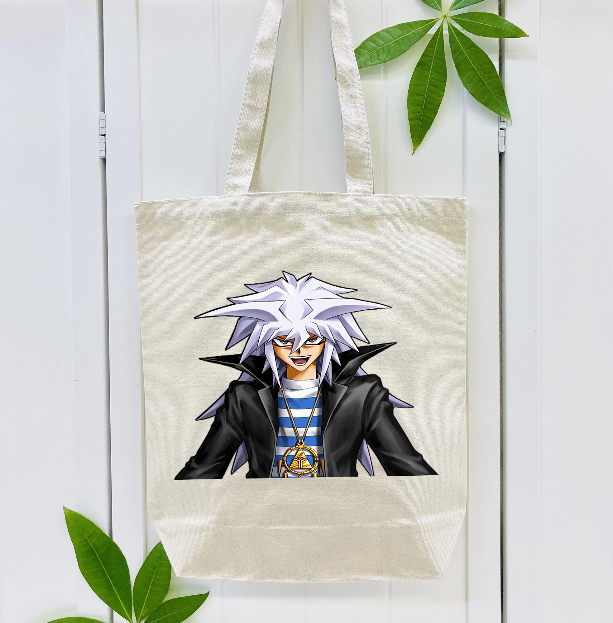 遊☆戯☆王 Yu-Gi-Oh! 縦型キャンバス生地手提げバッグ　トートバッグ