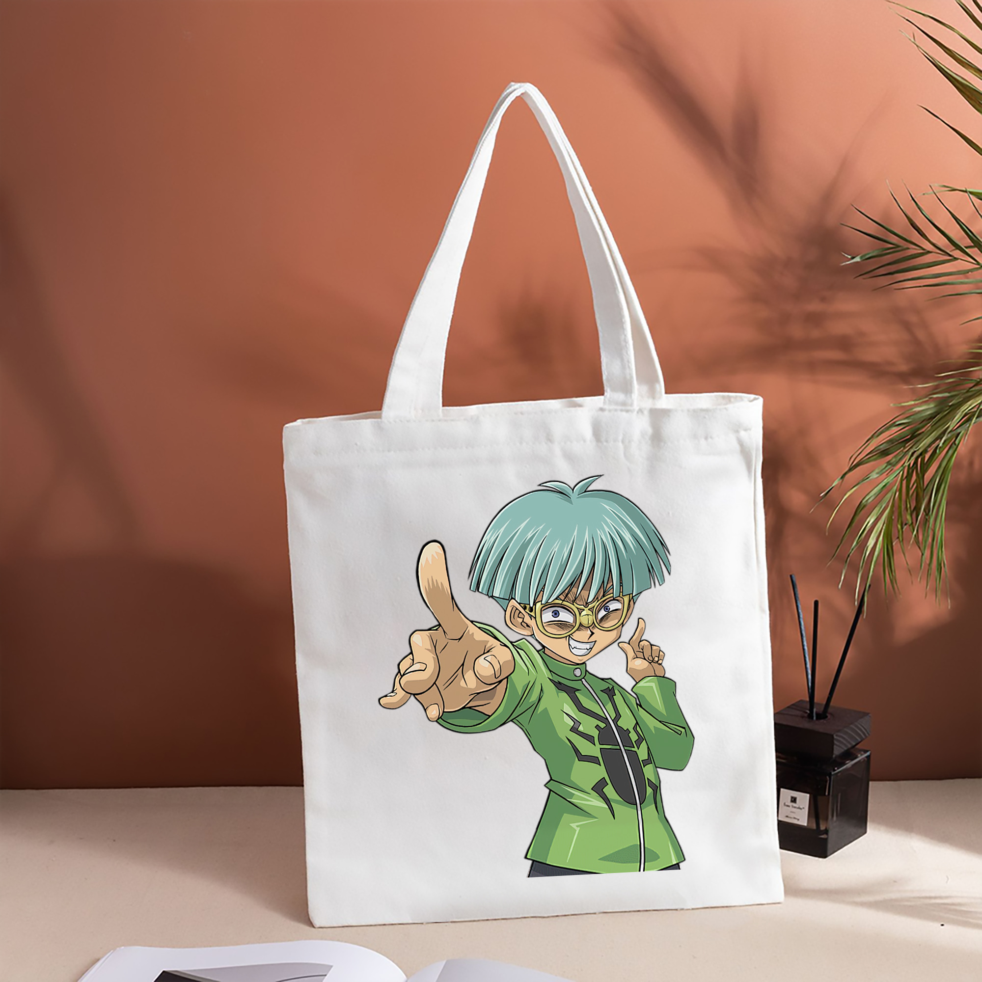 遊☆戯☆王 Yu-Gi-Oh! 縦型キャンバス生地手提げバッグ　トートバッグ