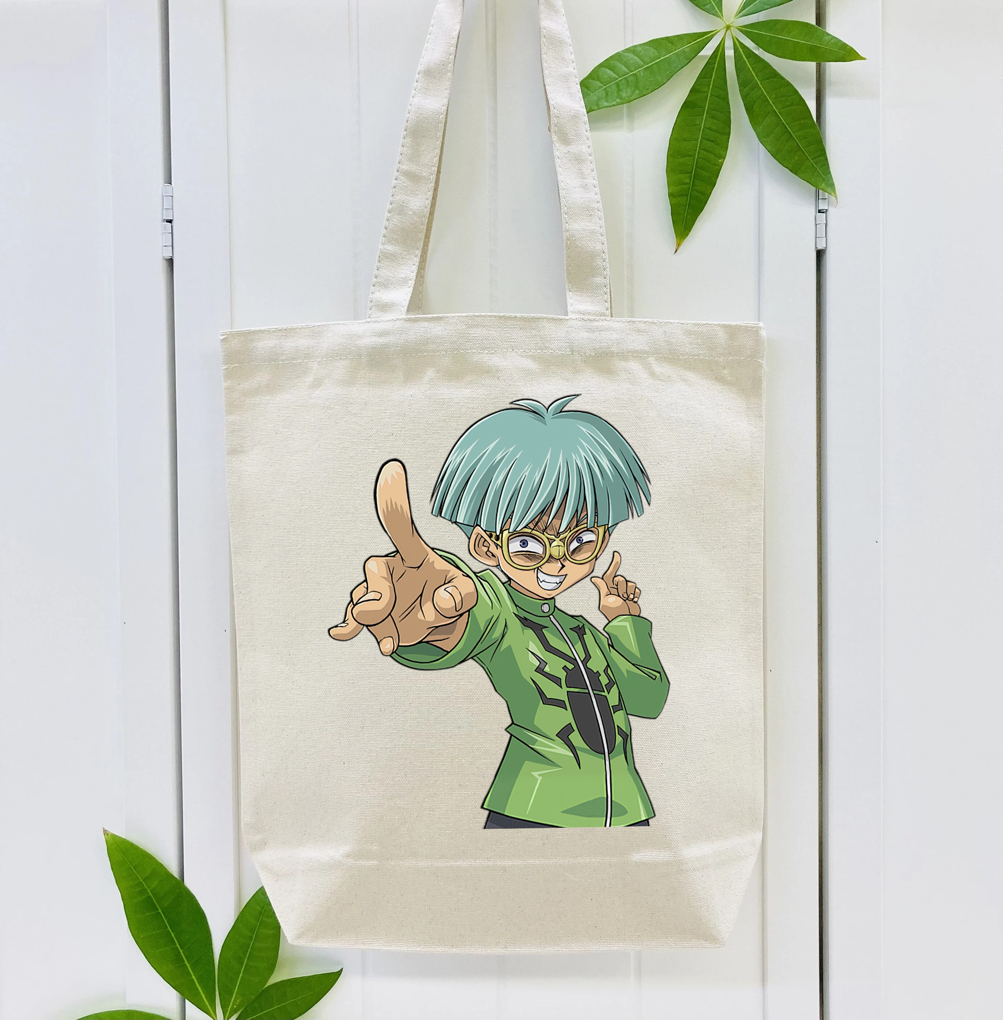 遊☆戯☆王 Yu-Gi-Oh! 縦型キャンバス生地手提げバッグ　トートバッグ