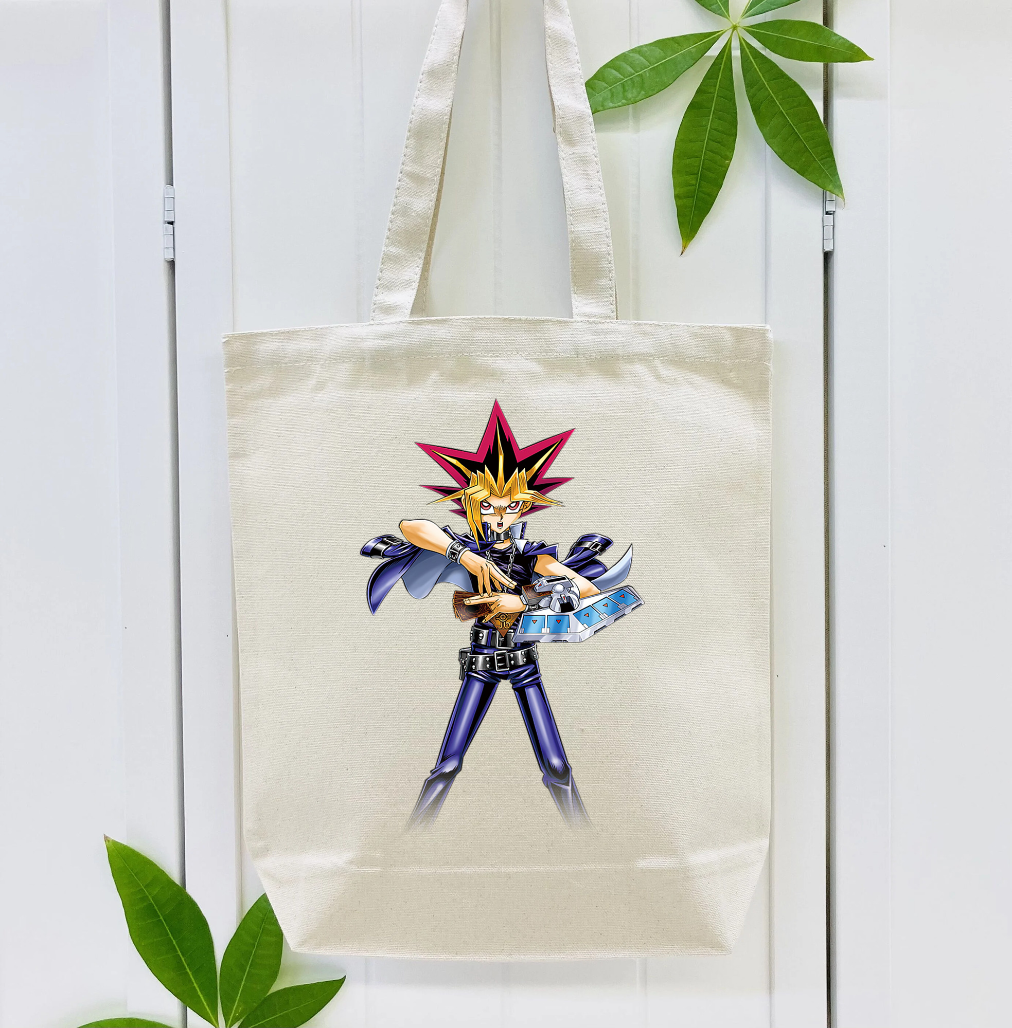 遊☆戯☆王 Yu-Gi-Oh! 縦型キャンバス生地手提げバッグ　トートバッグ